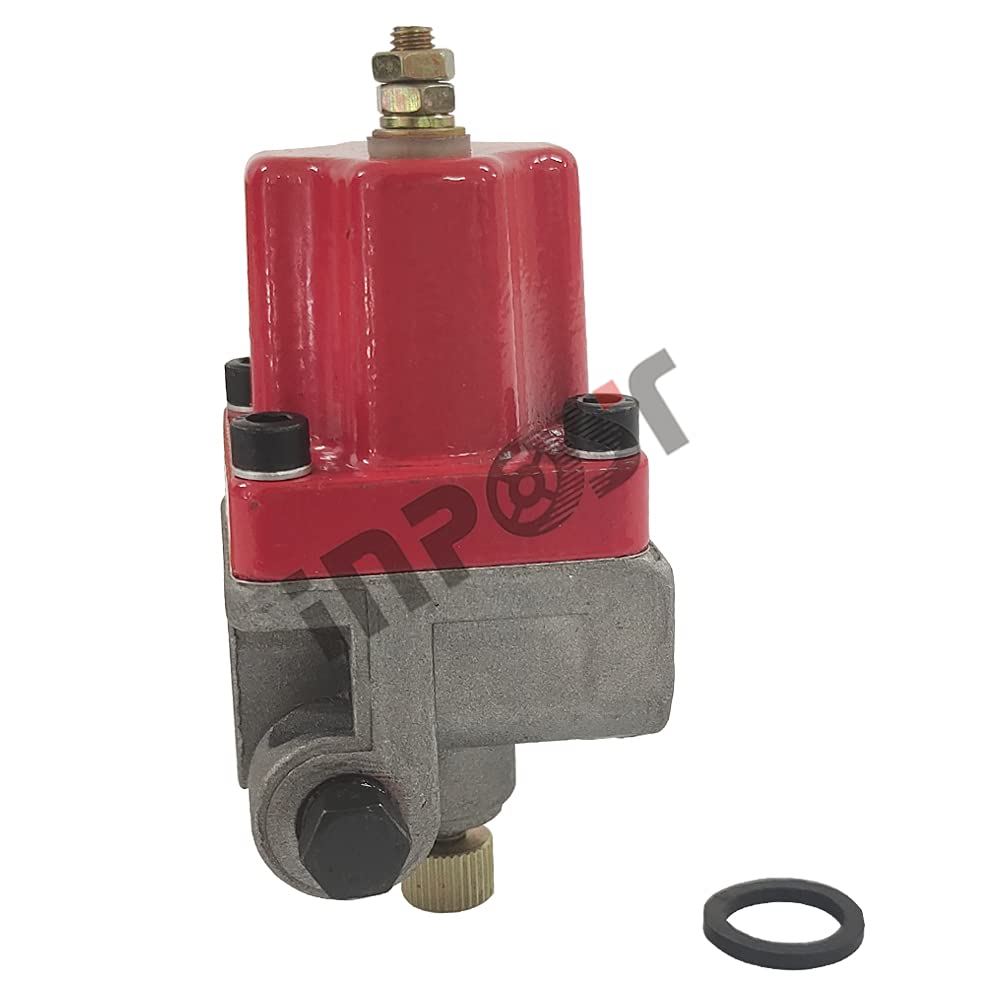 24V 1 Terminal Stop Solenoid 3054291 for Cummins NTA855 Engine - Replacement Fuel Shutoff Valve for Heavy Duty Trucks & Construction Equipment