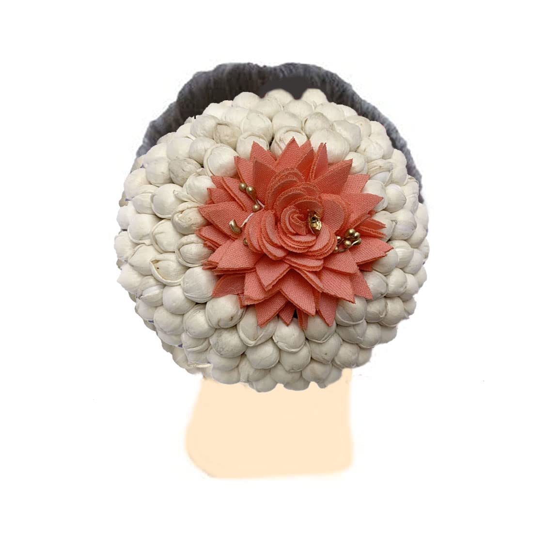Arooman™ Bridal Flower Bun Hair Accessories - Gajra Juda for Women (Pack of 1) - Perfect for Weddings, Parties & Traditional Events