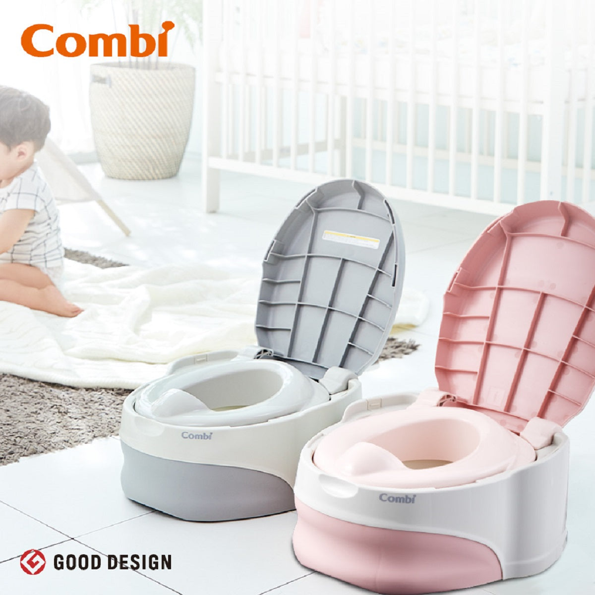 Combi Multi-Purpose Baby Training Potty - Portable & Easy to Clean Toddler Toilet for Boys & Girls - Perfect for Home, Travel & Daycare Use