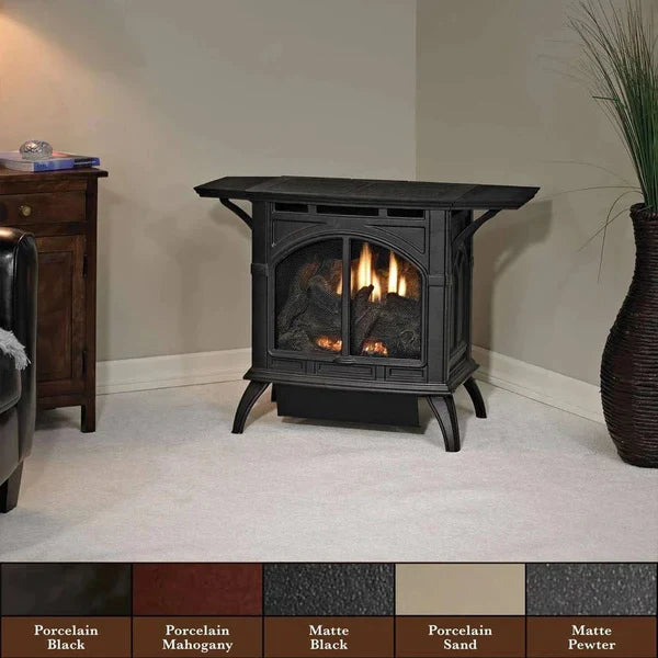 Empire Spirit Stove - Vent Free Medium Cast Iron Gas Stove for Indoor Heating | Perfect for Living Rooms, Bedrooms & Cabins | Model VFD30CC