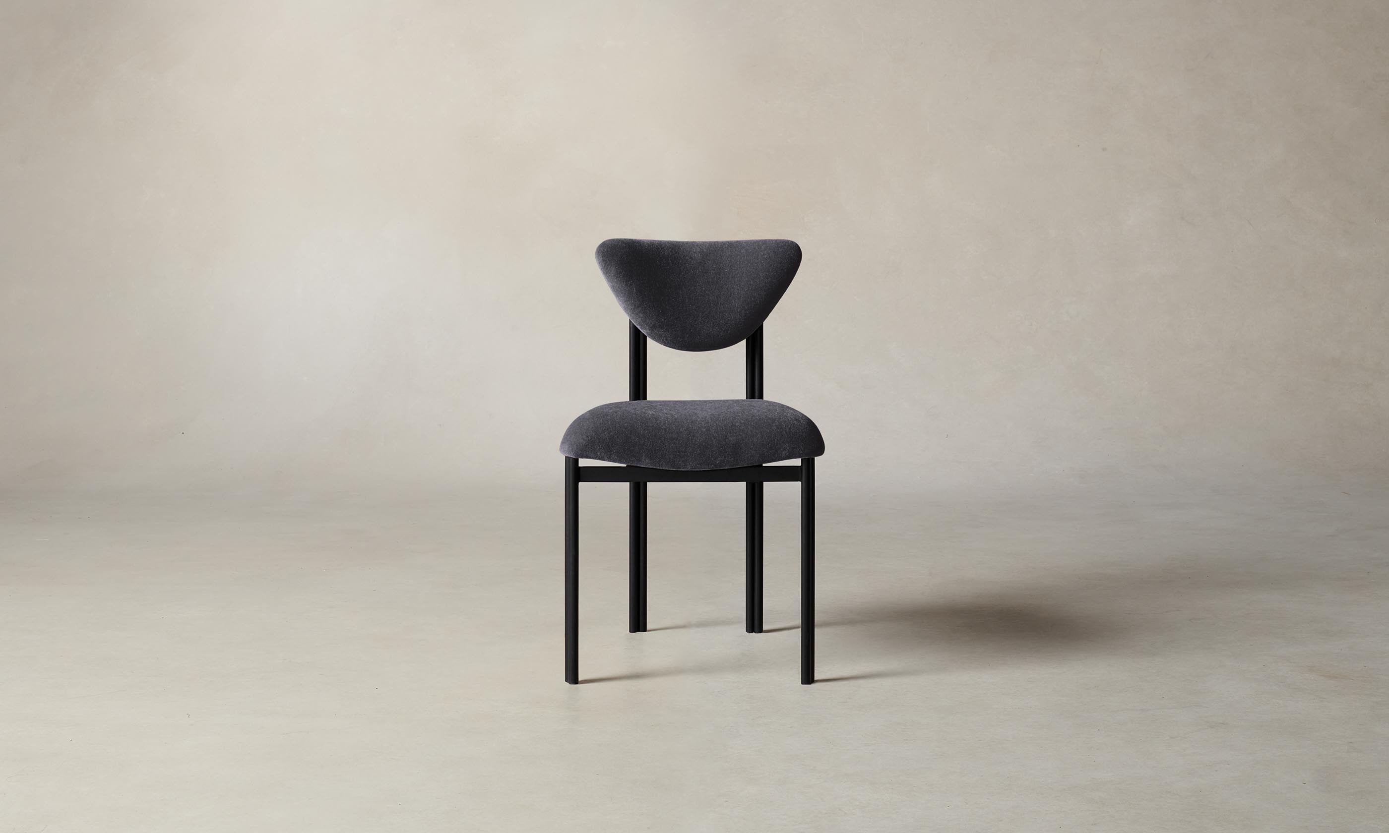 Premium Cooper Dining Chair - Performance Velvet Flannel Upholstered Seat - Modern Comfort for Dining Room, Kitchen & Home Office