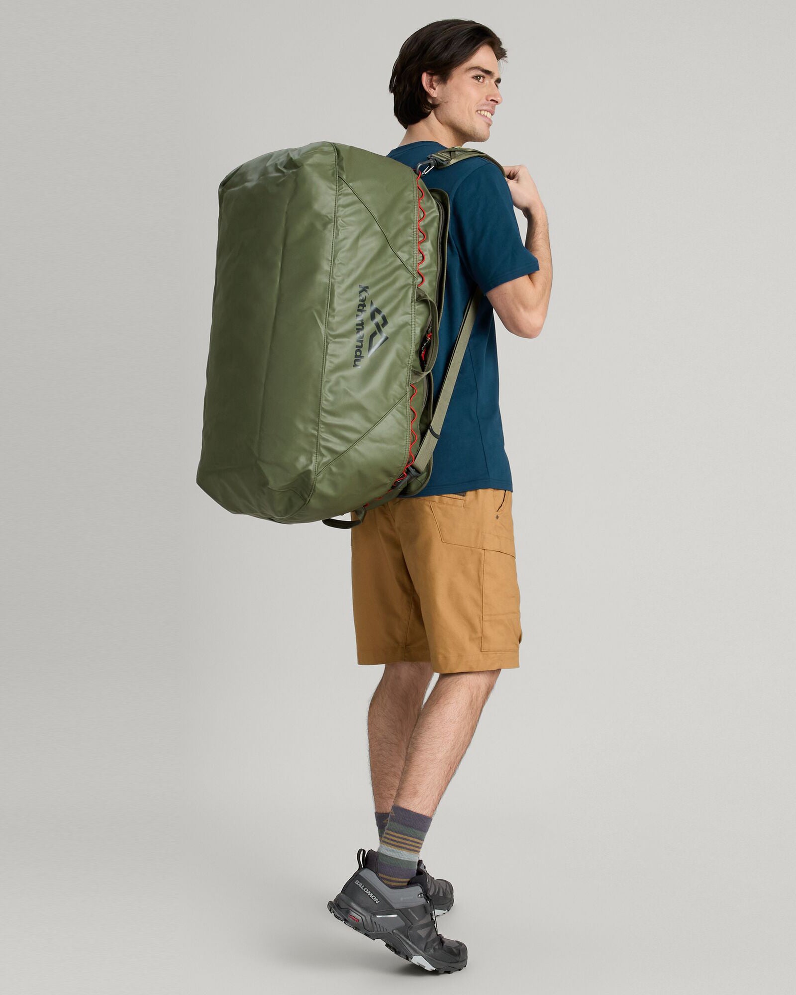 Indus Duffel 90L Travel Bag - Large Capacity Waterproof Duffle for Camping, Hiking & Outdoor Adventures | Beech Color