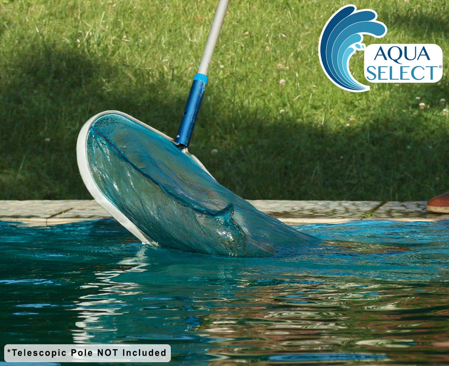 Aqua Select Pool Maintenance Kit - 7' to 21' Telescopic Pole, Pool Brush, Leaf Skimmer & Rake for Above Ground & Inground Pools | Complete Cleaning Set for Sparkling Water | Perfect for Weekly Pool Care & Seasonal Opening/Closing