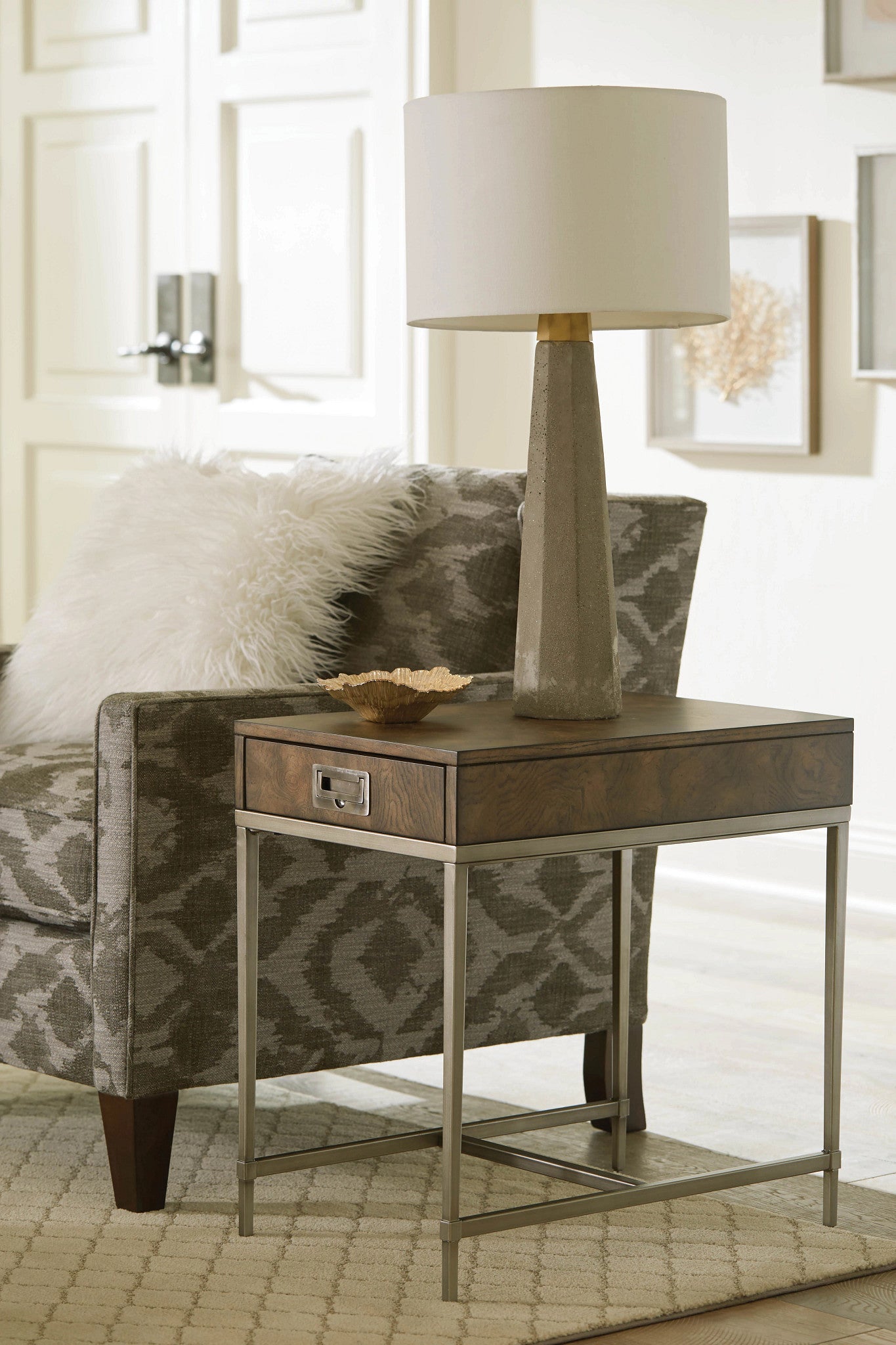Modern Rectangular Coffee Table & End Table Set with Tempered Glass Top - Perfect for Living Room, Lounge & Office Decor