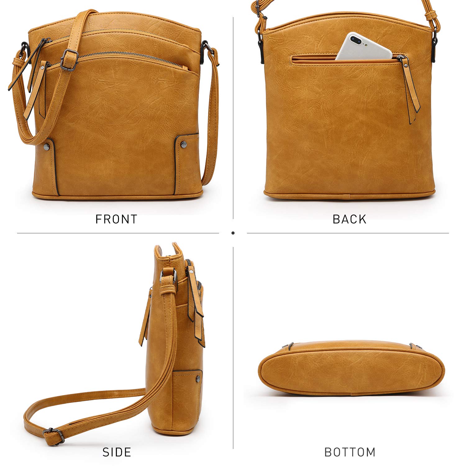 VONMAY Women's Crossbody Bag with Multiple Pockets - Stylish Shoulder Purse for Everyday Use, Travel & Shopping