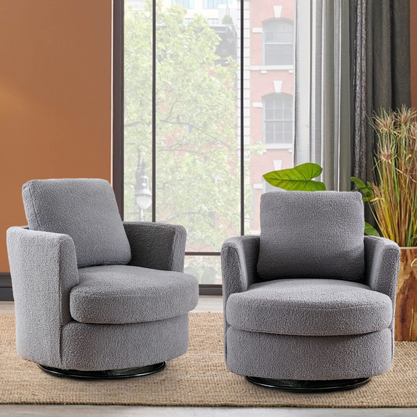 360-Degree Swivel Accent Chair - 31.9