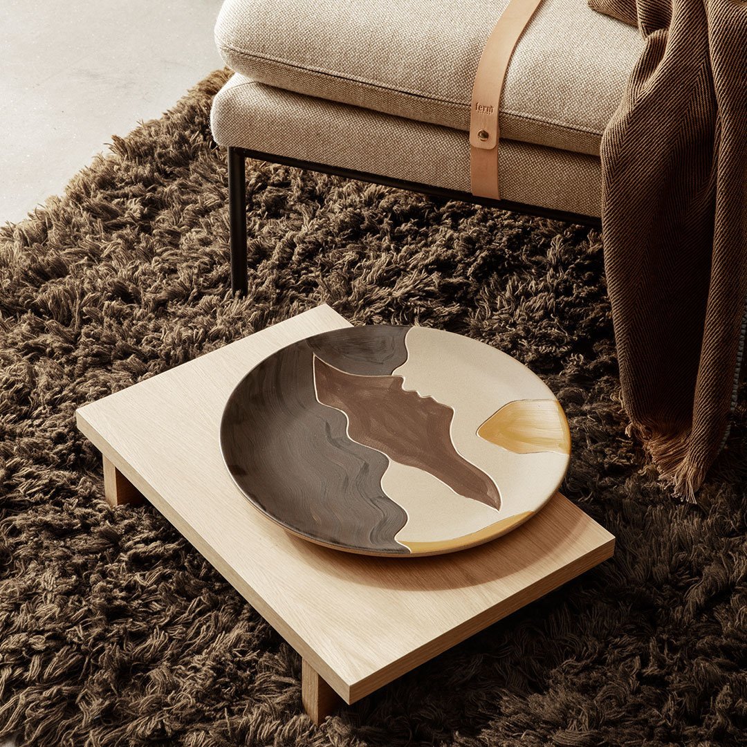 Ferm Living Kona Side Table - Modern Scandinavian End Table for Living Room, Bedroom & Office - Small Accent Table with Sleek Design & Sturdy Construction