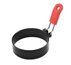 6-Inch Non-Stick Omelette Ring with Handle - Perfect Egg Shaper for Round Omelettes, Pancakes & Fried Eggs | Ideal for Breakfast, Brunch & Camping Cooking