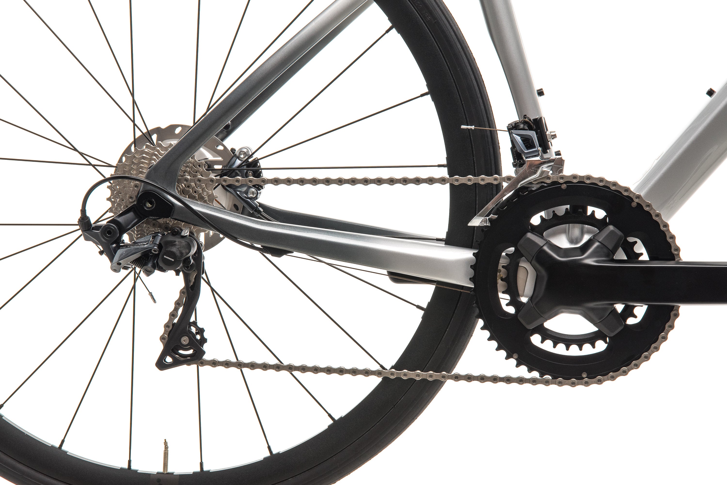 Argon 18 Krypton GF Disc Road Bike - Mercedes Benz Inspired Silver Finish - 47cm Medium Size (2019 Model) | Perfect for Commuting, Fitness Training & Endurance Rides