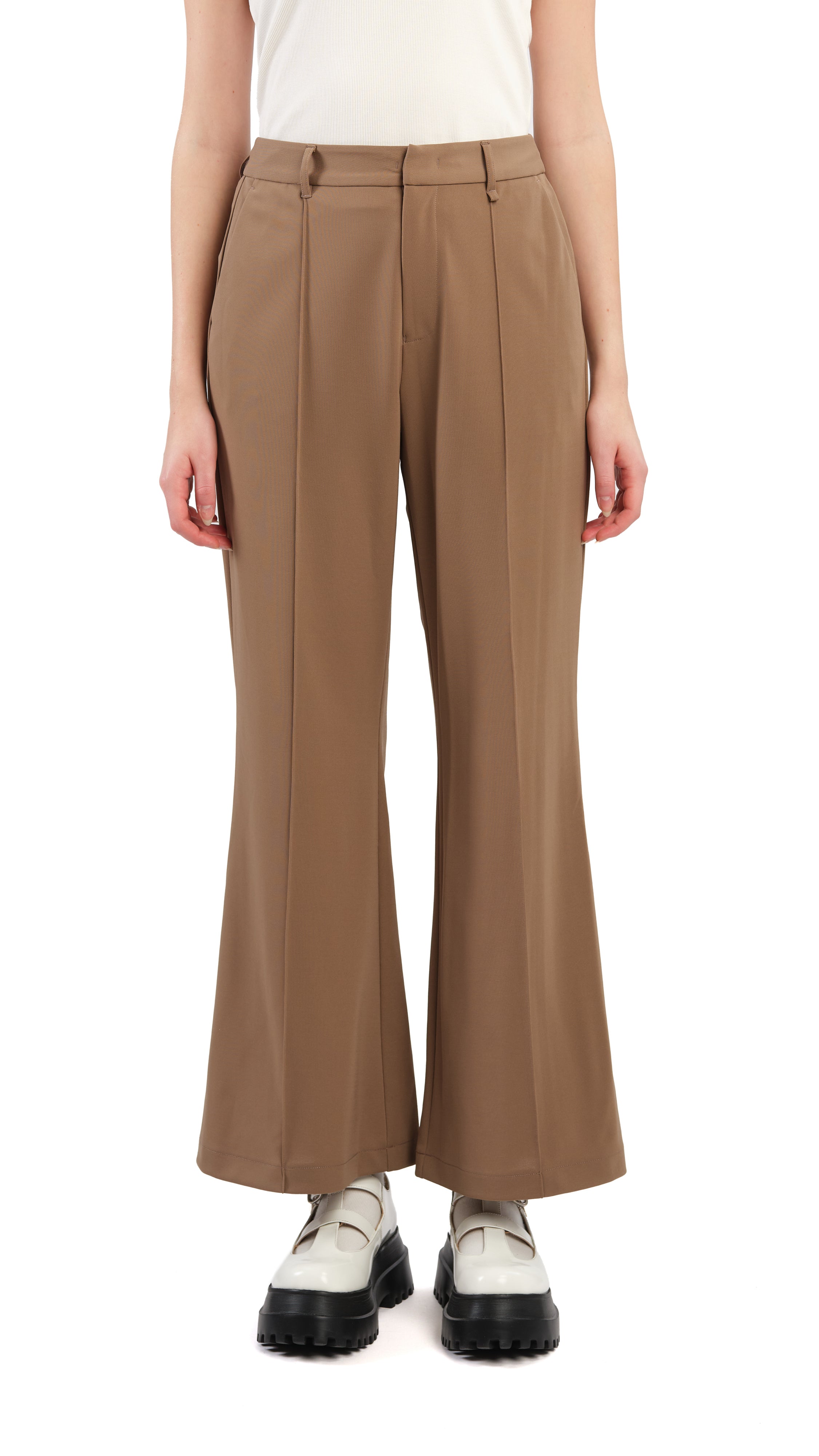 Sailor Pants for Women - High Waisted Wide Leg Trousers with Pockets | Comfortable Linen Blend Fabric | Perfect for Work, Travel & Casual Outfits