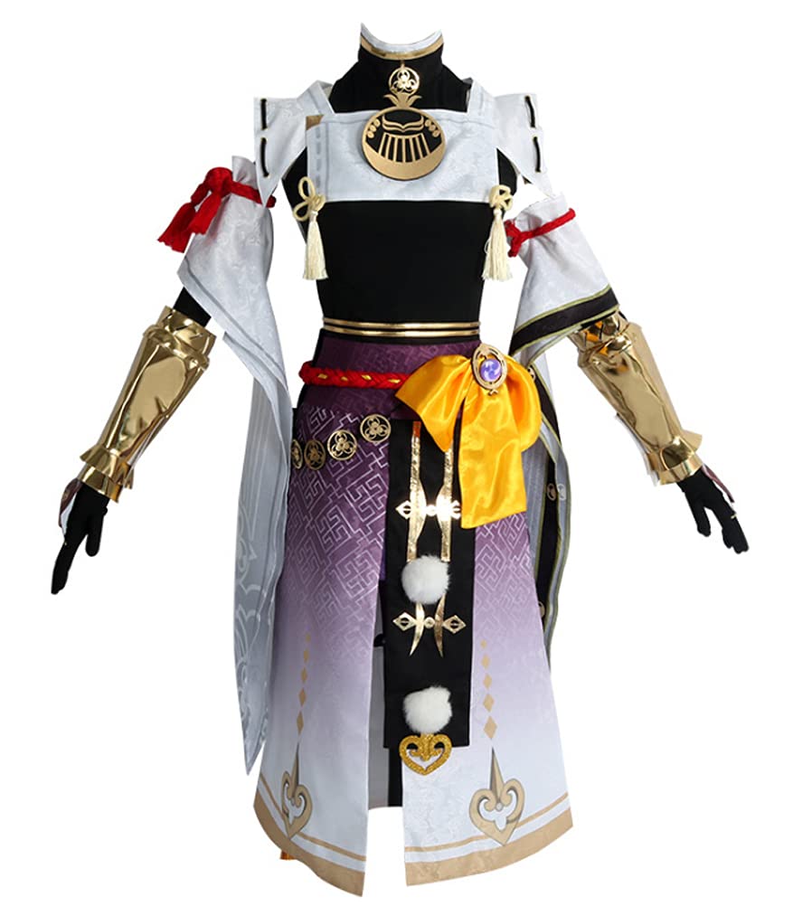 Genshin Impact Kujo Sara Cosplay Costume - Anime Halloween Outfit, Uniform & Fancy Dress for Conventions, Cosplay Events & Themed Parties