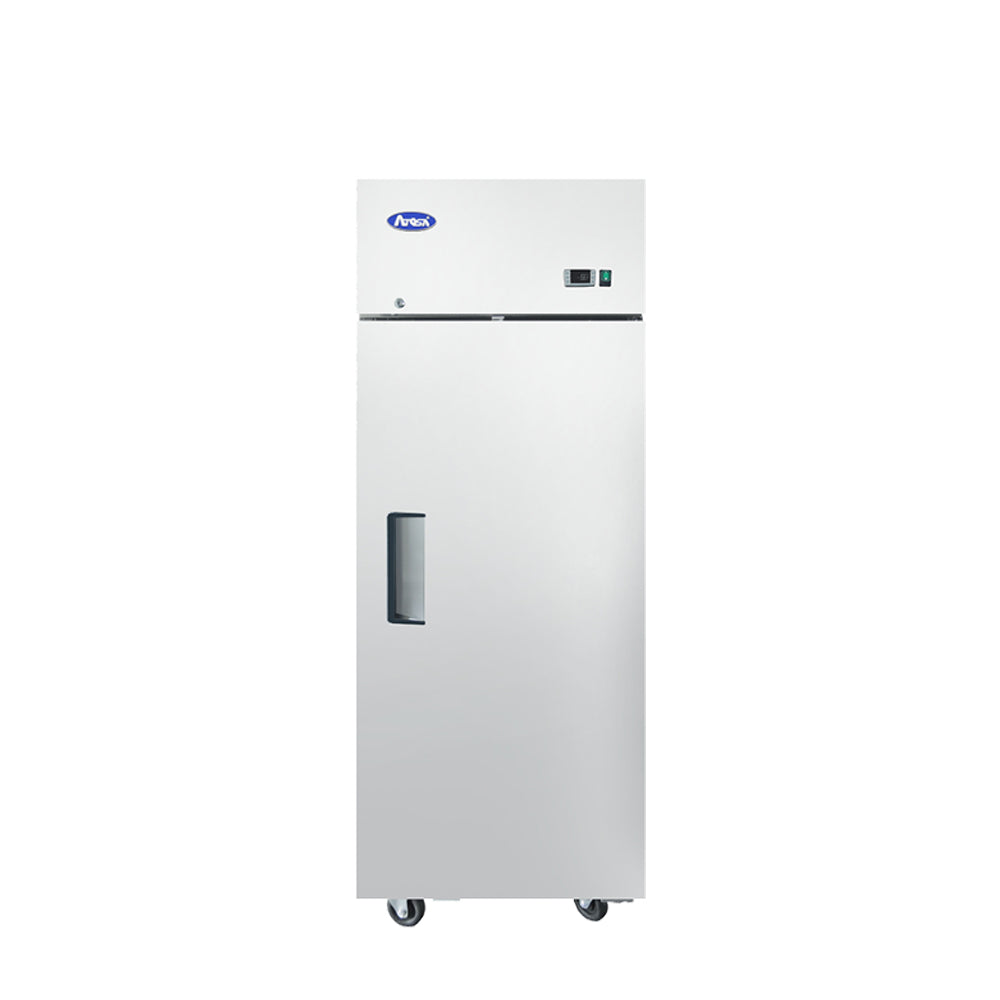 Atosa MBF8001 Commercial Top Mount Single Door Freezer - 8 cu.ft Stainless Steel Restaurant Freezer for Kitchen, Grocery Store & Food Service Businesses