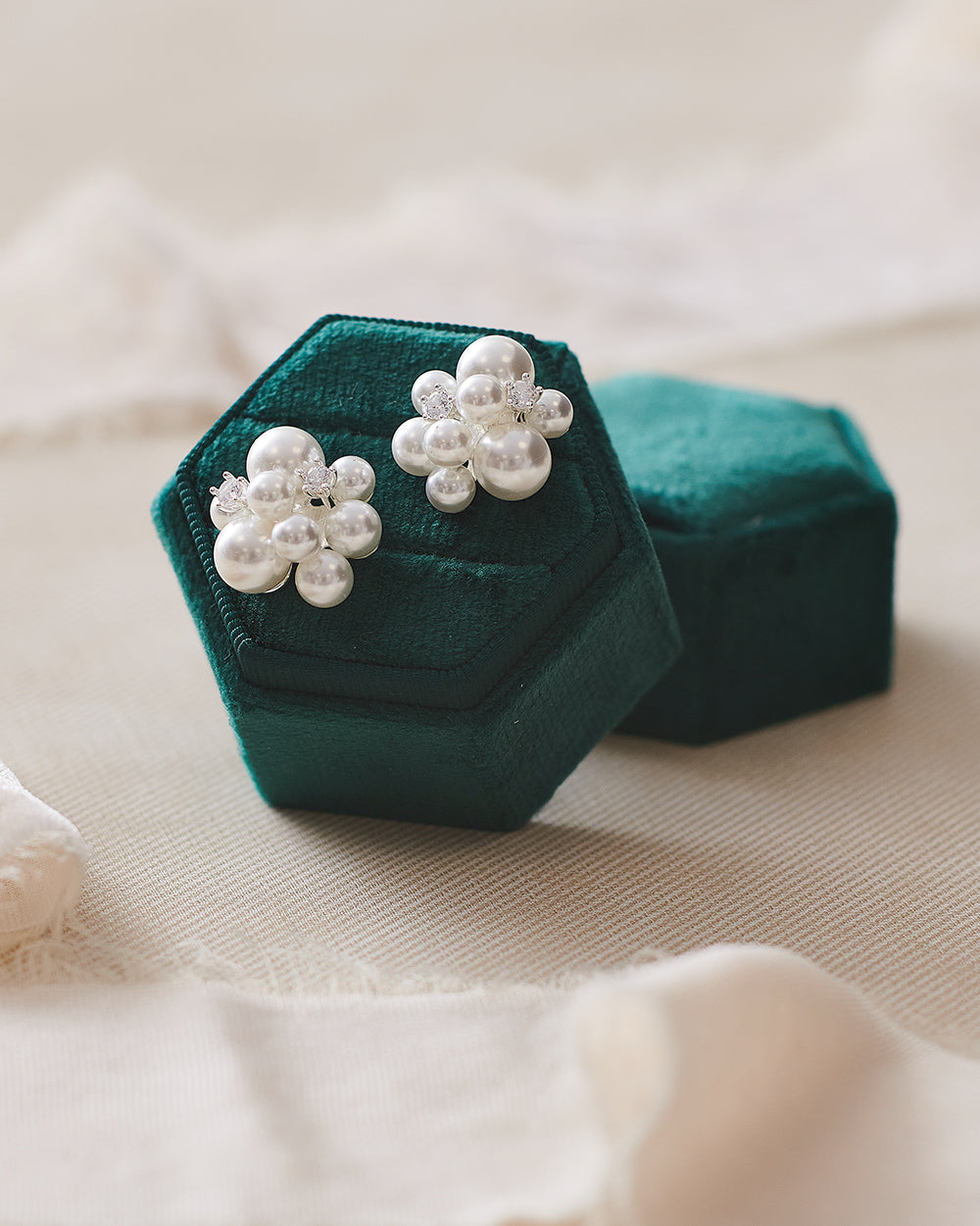 Georgina Pearl Stud Earrings - 14K Gold Plated Elegant Pearl Earrings for Women | Perfect for Weddings, Parties & Everyday Wear