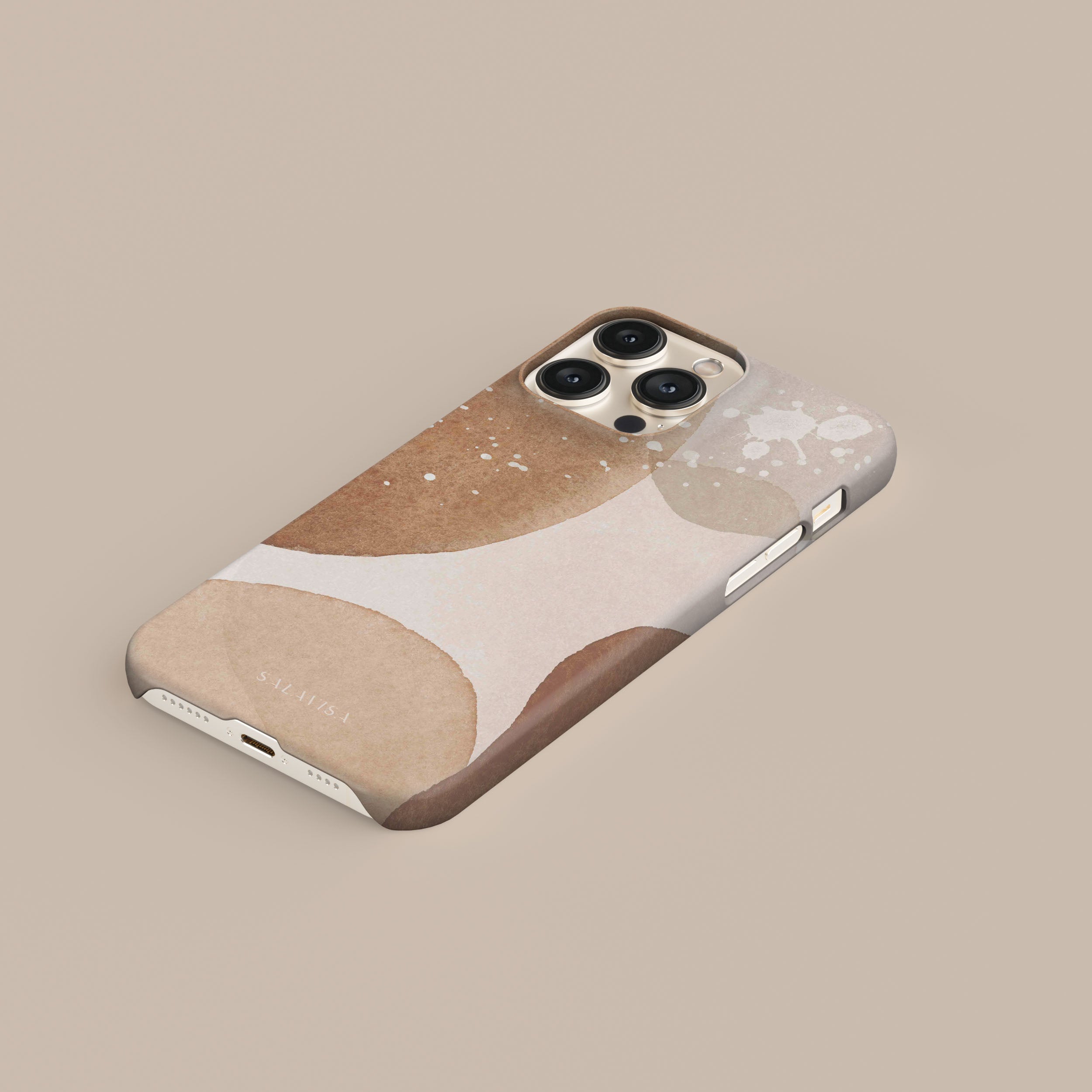 Beige Sugar iPhone Case - Soft Silicone Protective Cover for iPhone 13/14/15 Pro Max - Cute Candy-Colored Phone Case for Everyday Use & Gift Giving