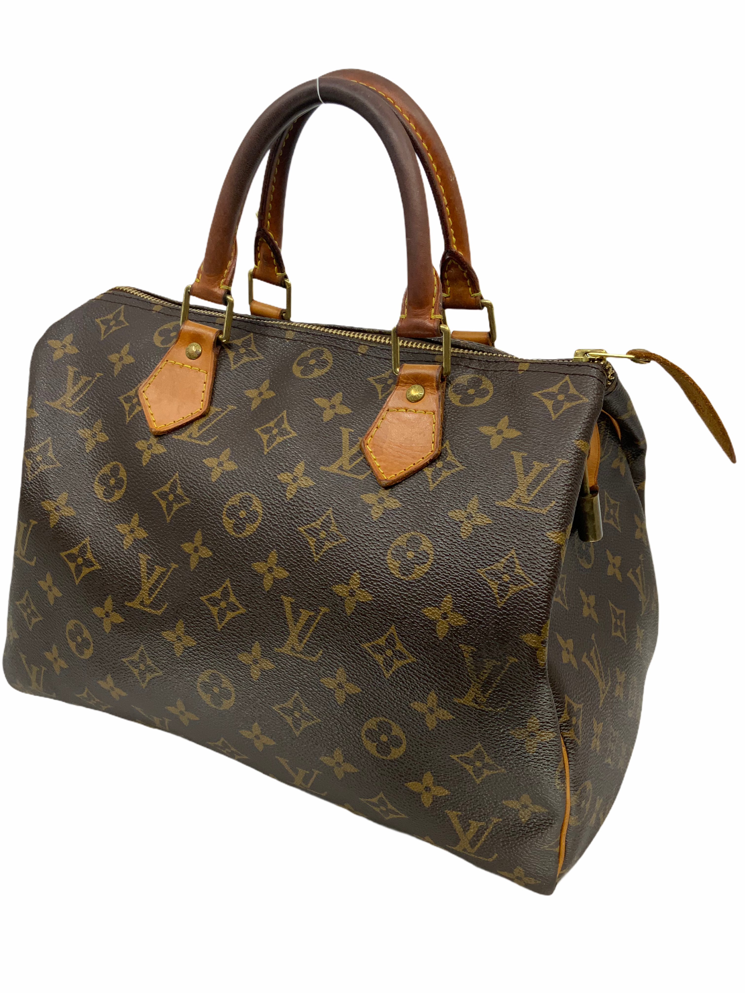 Authentic Louis Vuitton Monogram Speedy 30 Handbag - Luxury Canvas Shoulder Bag for Women - Perfect for Work, Travel & Everyday Use