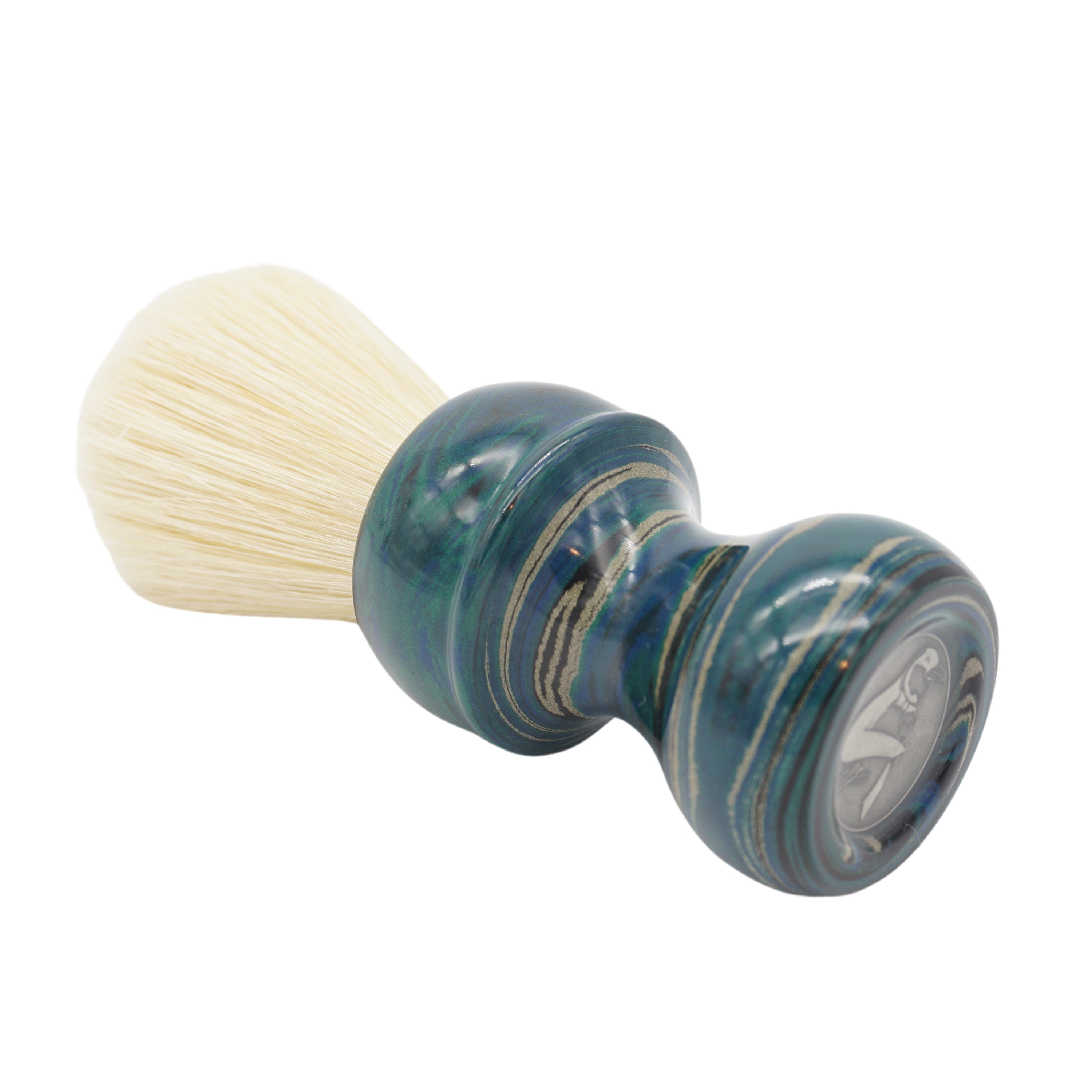 Premium 24mm Semogue SOC Boar Shaving Brush with Handcrafted Beach Ebonite Handle by AP Shave Co. - Perfect for Wet Shaving & Grooming Rituals