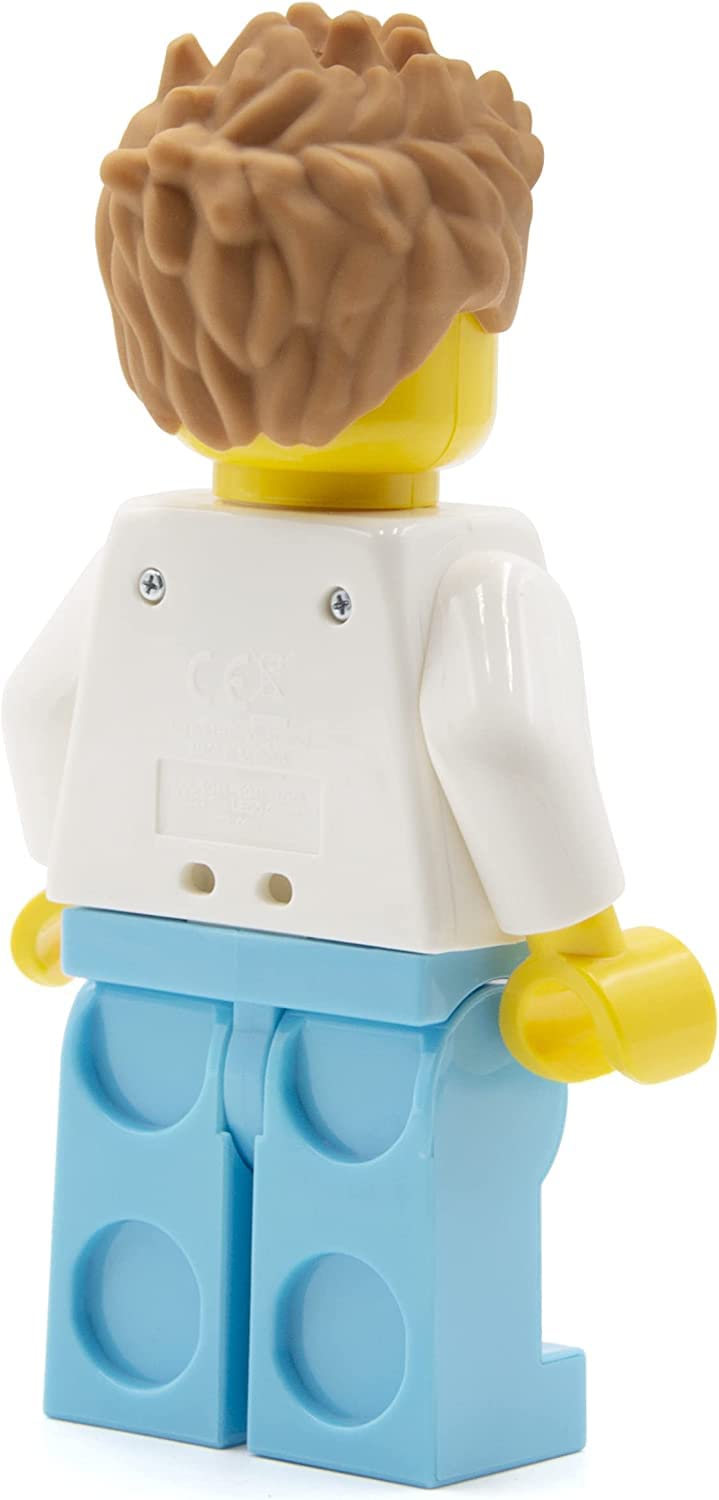 IQ Lego Iconic Male Doctor Figure with LED Flashlight - Battery-Powered Toy for Kids (7.62 x 4.14 x 13.97 cm) - Auto Shut-Off Timer - Includes Batteries - Perfect for Role Play, STEM Learning & Collectible Display
