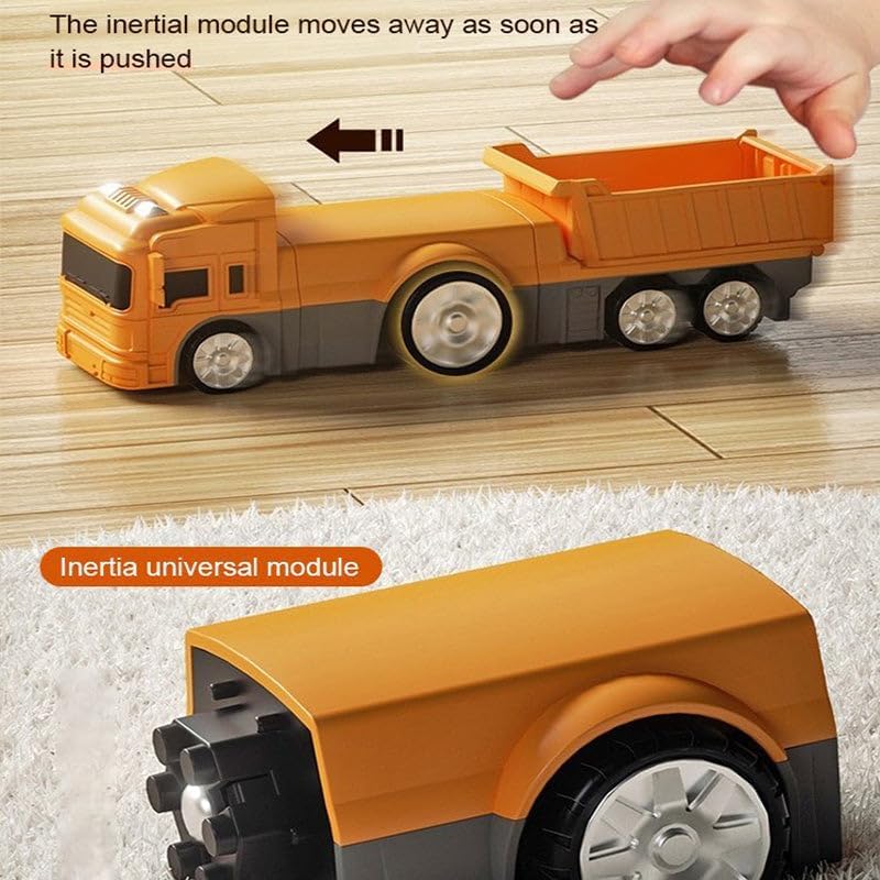 Magnetic Transform Engineering Car Building Toys with Storage Box - 3-8 Year Old Kids STEM Learning Toys, Magnetic Blocks for Toddlers, Transforming Robot Toy for Boys & Girls - Perfect for Indoor & Outdoor Play, Birthday Gifts & Educational Activities