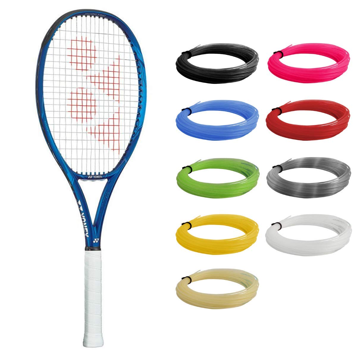 YONEX EZONE 100 LITE Deep Blue Tennis Racquet - Pre-Strung with Synthetic Gut String | Choose Your Color | Best for Feel, Spin, Stability & Precision | Perfect for Beginners & Intermediate Players | Ideal for Recreational & Competitive Tennis Matches