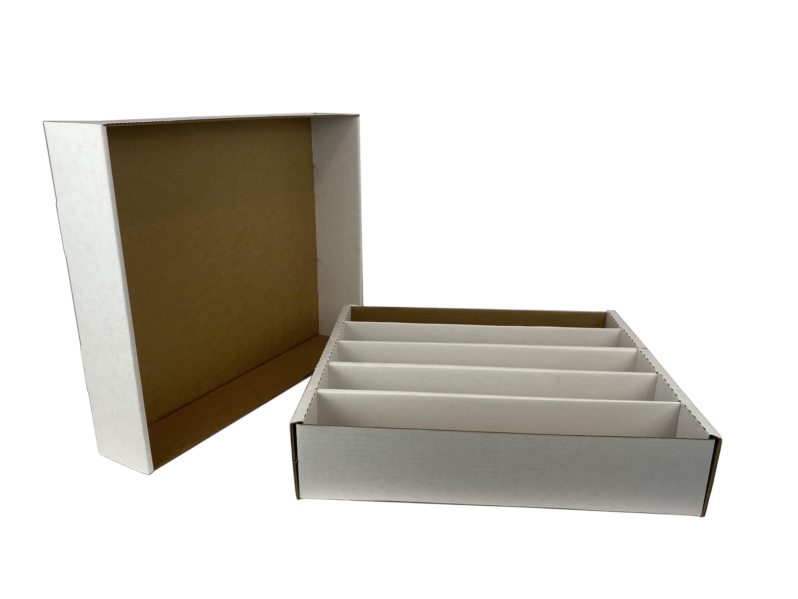 5000 Count Card Storage Box - Durable Corrugated Cardboard for Trading Cards, Sports Cards & Gaming Cards with Full Lid Design | Max Protection for Collectibles | Perfect for Home Organization & Card Collection Display