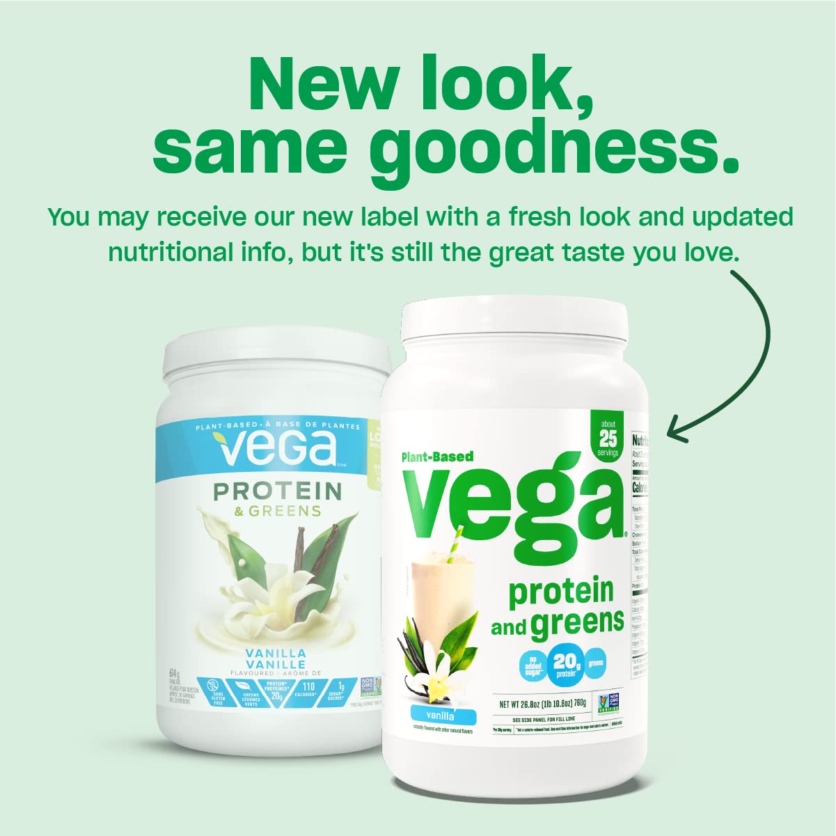Vega Salted Caramel Plant-Based Protein Powder with Greens - 17 Servings, 510g | Vegan, Non-GMO Pea Protein for Men & Women | Post-Workout Recovery, Meal Replacement & Healthy Lifestyle Support (Packaging May Vary)