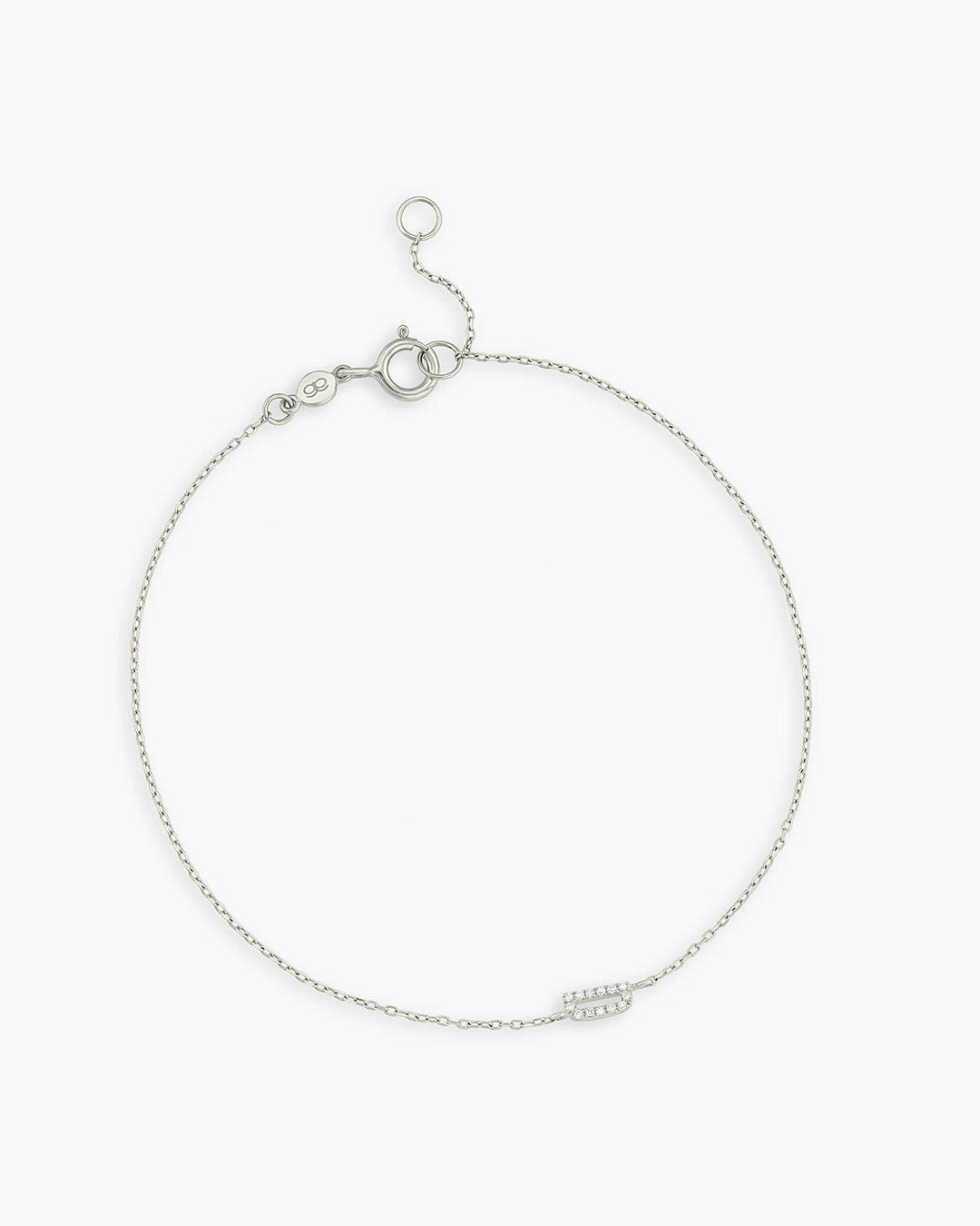 Diamond Pavé Alphabet Bracelet - Personalized Initial Letter Bracelet for Women, Sterling Silver or Gold Plated, Elegant Gift for Birthday, Anniversary, Valentine's Day | Perfect for Everyday Wear & Special Occasions