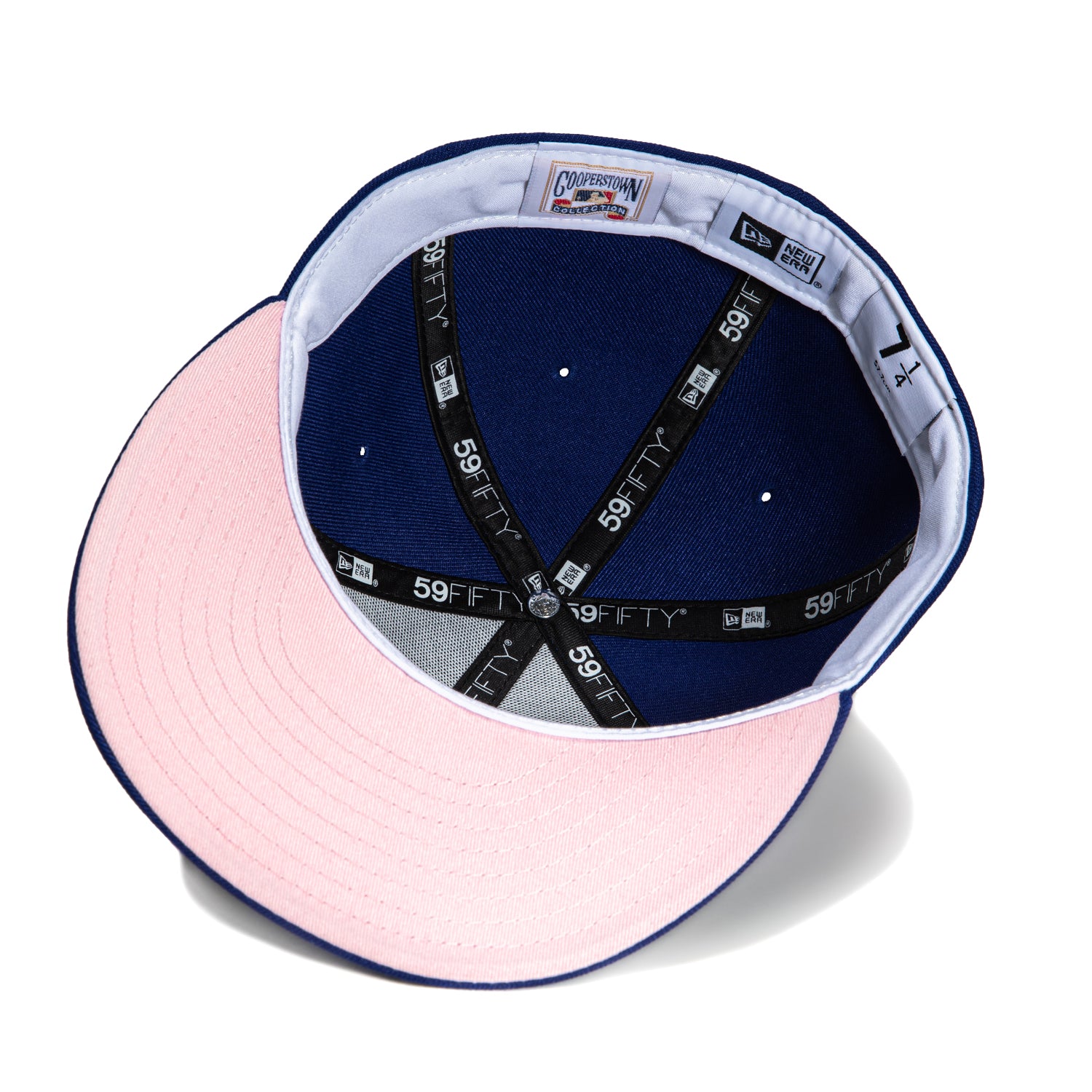 New Era 59Fifty Los Angeles Dodgers 1988 World Series Patch Pink UV Hat - Royal Blue - Official MLB Baseball Cap for Men & Women - Perfect for Games, Collecting & Streetwear Fashion