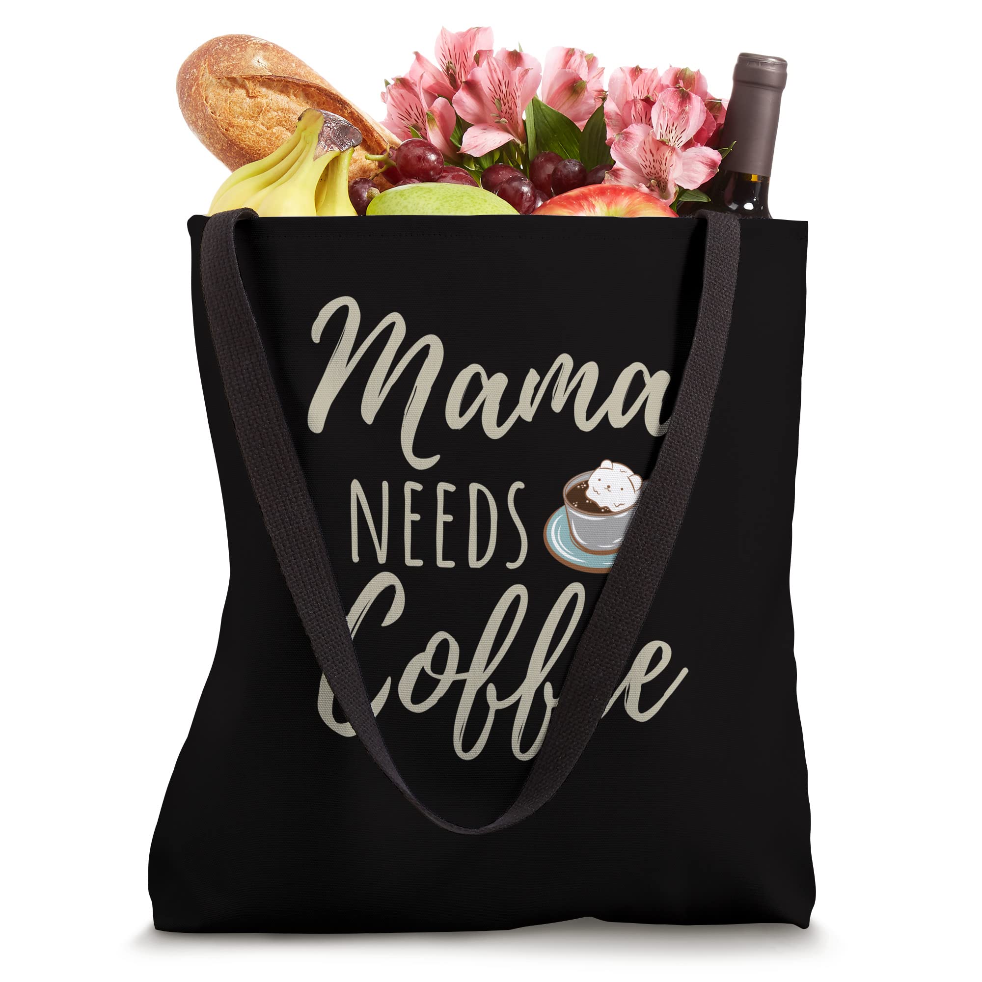 Cute Women's Coffee Lover Tote Bag - Perfect for Moms Who Need Their Morning Brew | Great for Work, Shopping & Daily Errands