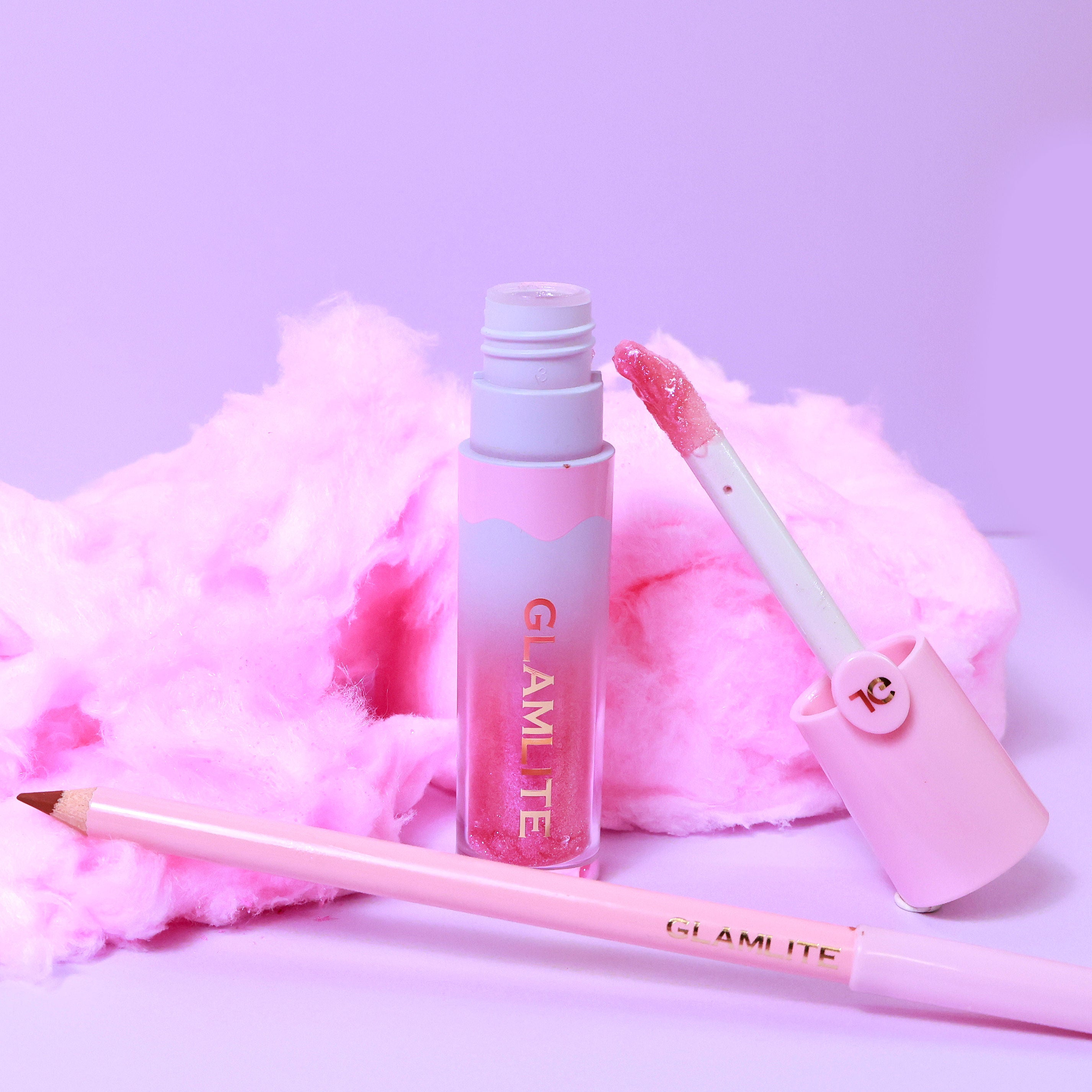 Candy Floss Lip Kit - Long Lasting Matte Liquid Lipstick Set with Gloss, Vegan & Cruelty-Free for Everyday Wear & Special Occasions