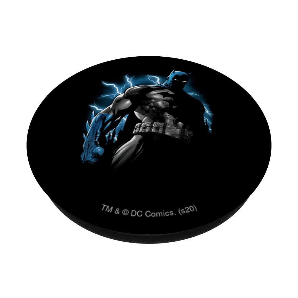 Batman Gotham Lightning PopSockets Standard PopGrip - Swappable Phone Grip & Stand for Smartphones - Perfect for Fans, Commuting, and Hands-Free Viewing