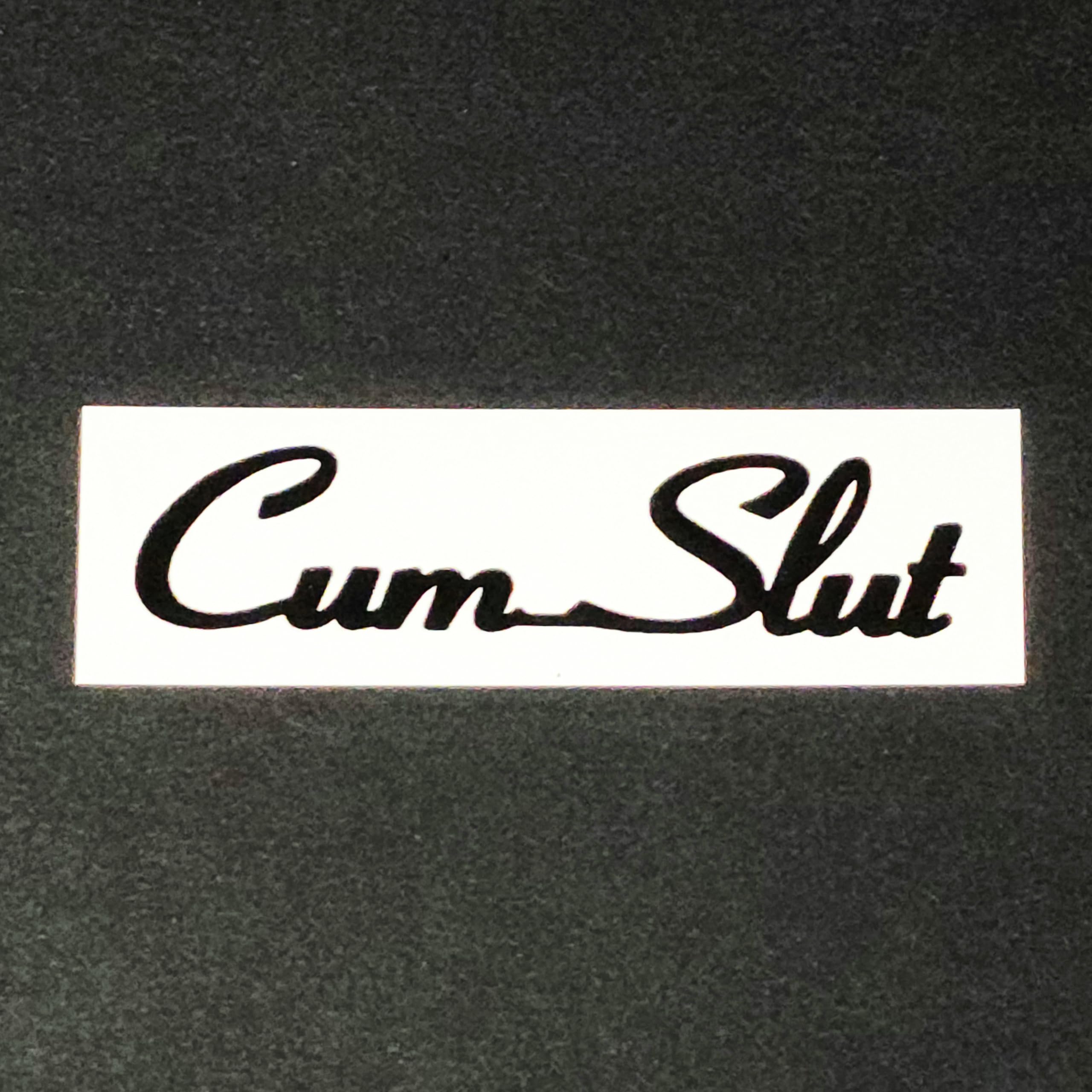 5-Piece CumSlut Temporary Tattoos - Black Lettering Swingers Lifestyle Body Art for Parties, Bachelorette & Adult Events