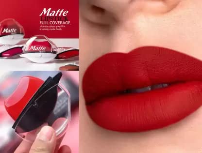 Long Lasting Waterproof Matte Lipstick - Non-Stick Cup Proof Lip Shape Lipstick for All-Day Wear | Perfect for Parties, Dates & Special Occasions