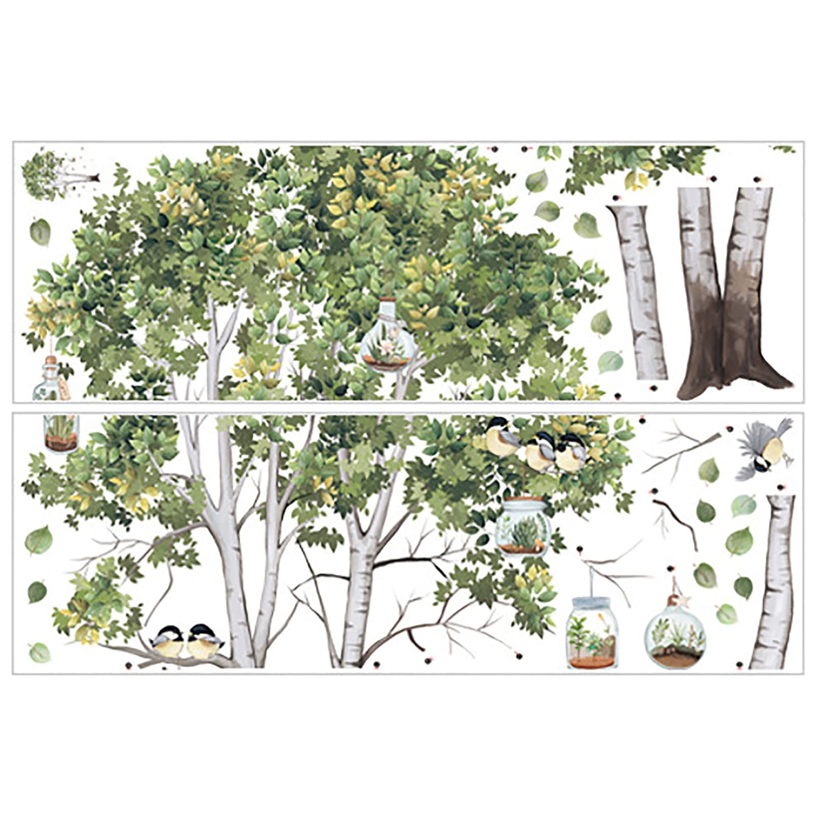 Custom Wall Stickers - Plant Decals for Bedroom & Bathroom Mirrors