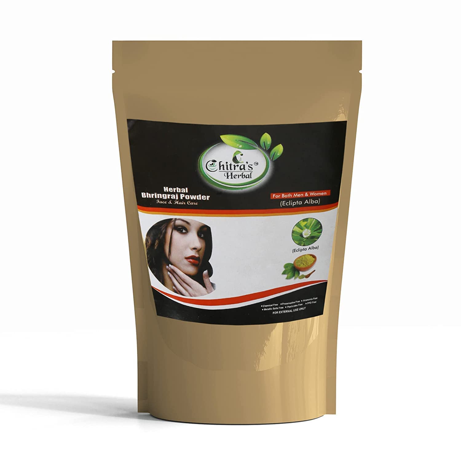 Chitra's Herbal Hair Care - Bhringraj & Hibiscus Powder Combo for Hair Growth & Nourishment (2-Pack) | Natural Ayurvedic Treatment for Dry, Damaged Hair & Scalp Health | Perfect for DIY Hair Masks & Herbal Hair Care Routines