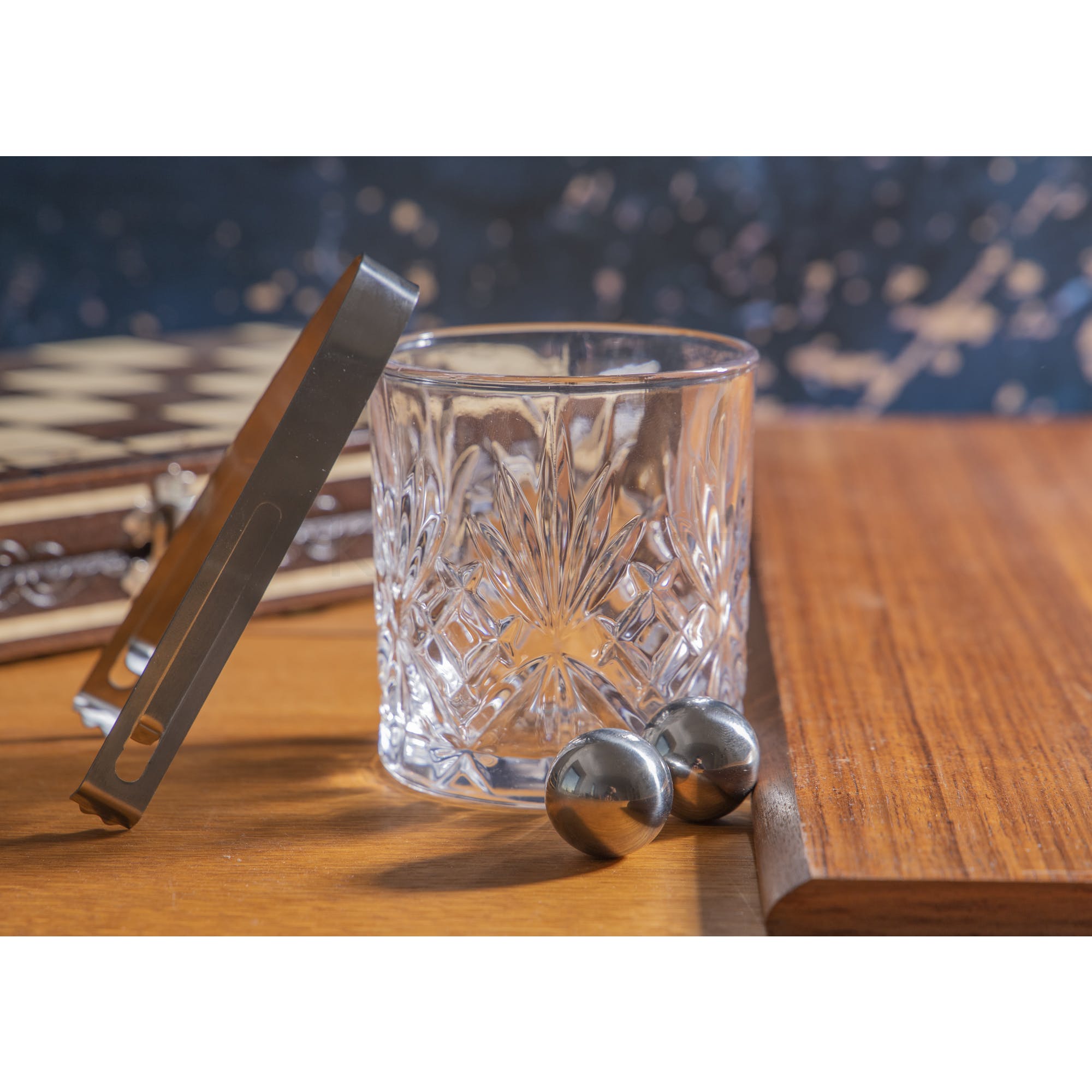 Premium BAR CRAFT Whiskey Gift Set - 6-Piece Stainless Steel Cocktail Kit with Ice Tong & Jigger - Perfect for Home Bars, Whiskey Lovers & Holiday Gifts