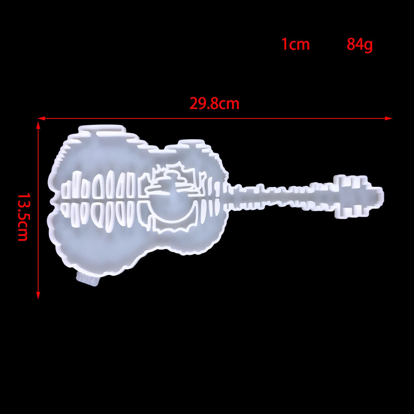 Premium Guitar Resin Molds - Abstract Silicone Mold for DIY Epoxy Resin Casting, Musical Instrument Jewelry & Wall Art Decor - Perfect for Handmade Keychains, Pendants & Home Decoration Projects