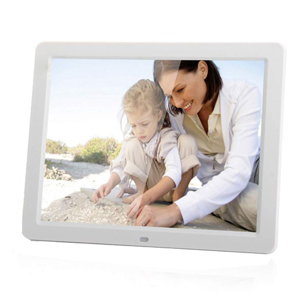 12 Inch Ultra Thin Backlight Display - HD Digital Photo Frame for Pictures & Movies, Black & White Options - Perfect for Home, Office, and Gift Giving