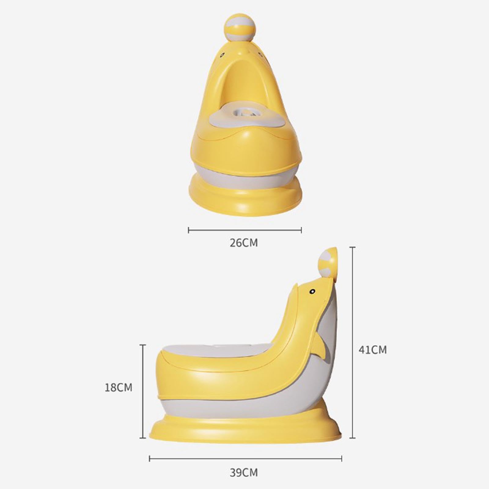 EHJRE Baby Potty Training Seat with Splash Guard - Adjustable Toddler Toilet Seat for Boys & Girls - Non-Slip Design for Safe Bathroom Training - Perfect for Home, Daycare & Travel Use