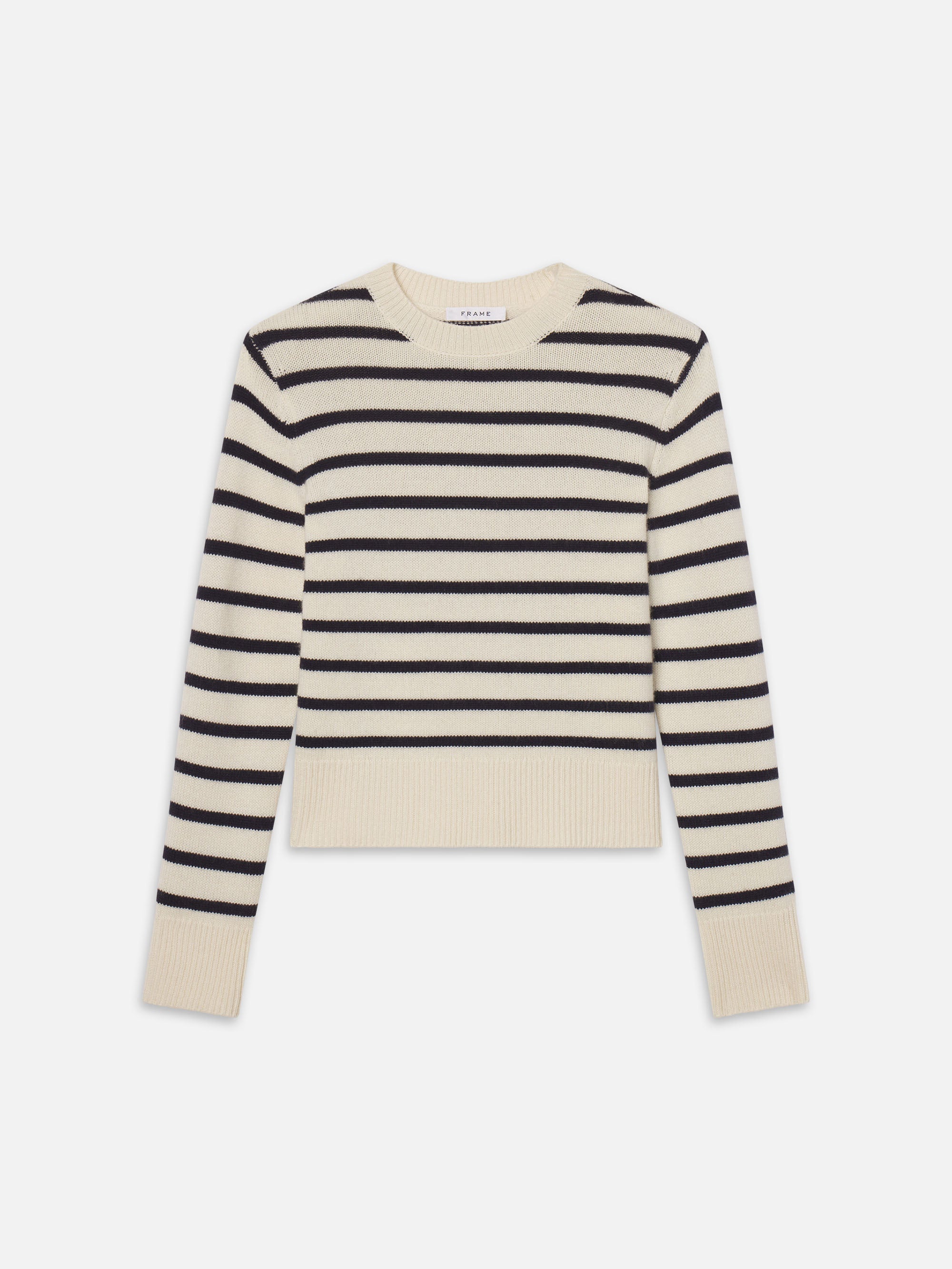 Premium Cashmere Clean Crew Sweater - Soft & Warm Navy Multi-Color Knit Pullover for Men & Women | Perfect for Winter Layering, Office Wear & Casual Outfits