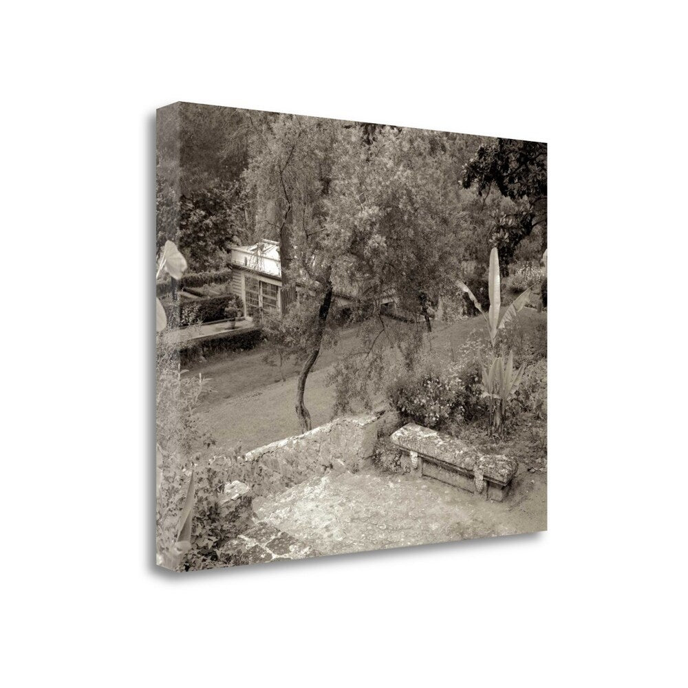 Alan Blaustein 82 Garden Bench Giclee Print on Gallery Wrap Canvas - Perfect for Home Decor, Living Room Wall Art & Office Decorations