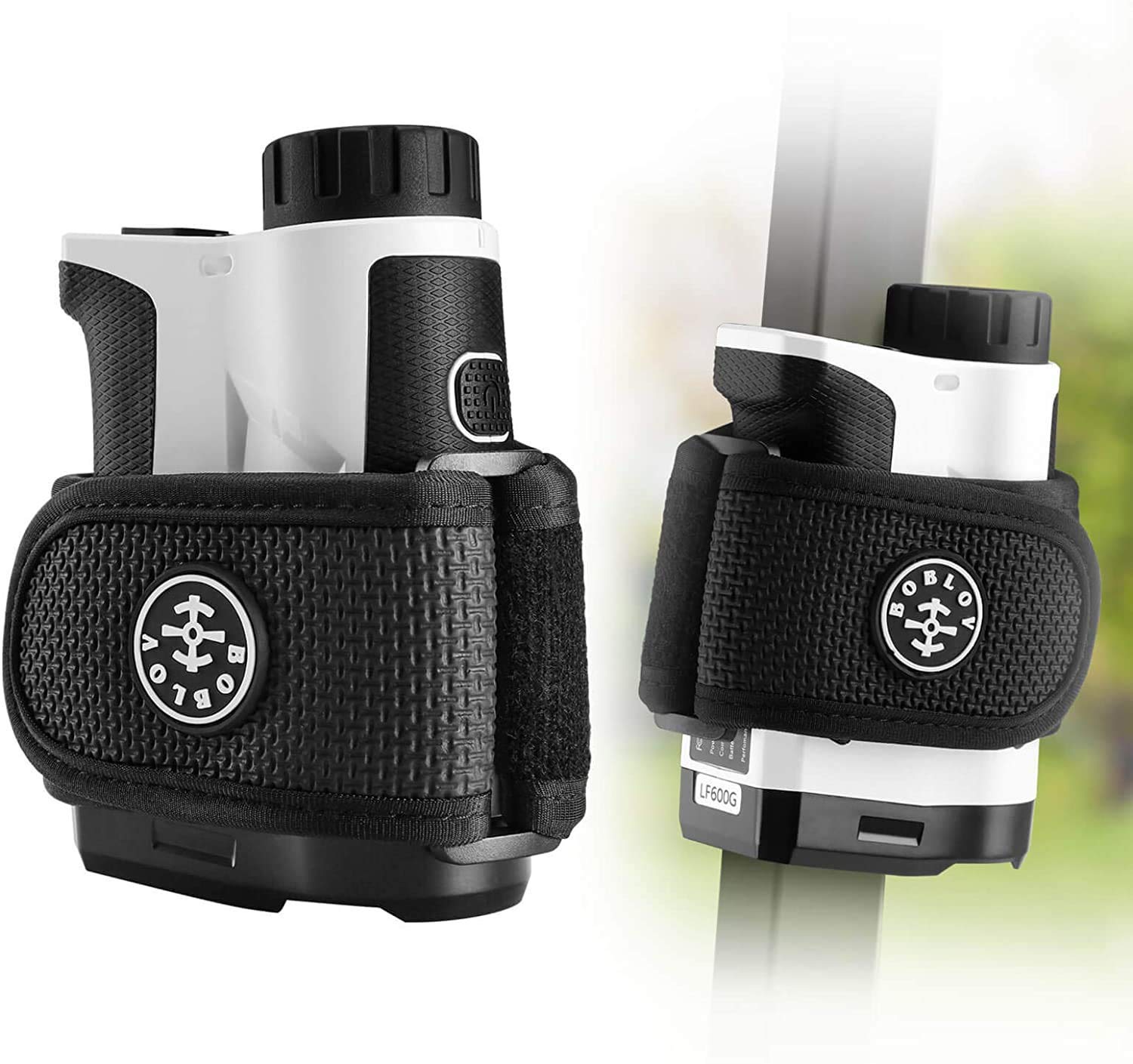 BOBLOV Golf Rangefinder Bundle with Magnetic Strap - 650 Yards Laser Range Finder with Slope, Vibration & Speed Measurement - 2pc Strong Magnetic Straps for Secure Fit - Perfect for Golfers & Hunters