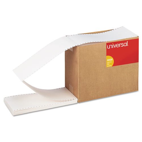 Universal 63135 Continuous Unruled Index Cards, 3x5 Inches, White, 4000 Count per Carton - Perfect for Study Notes, Flashcards, and Office Organization