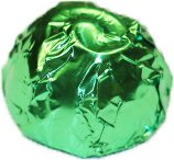 Scott's Cakes Premium Milk Chocolate Chocolate Chip Marzipan Candies - 1 Pound Gift Box with Light Green Foils & Red Roses - Perfect for Valentine's Day, Birthdays & Holiday Gifting