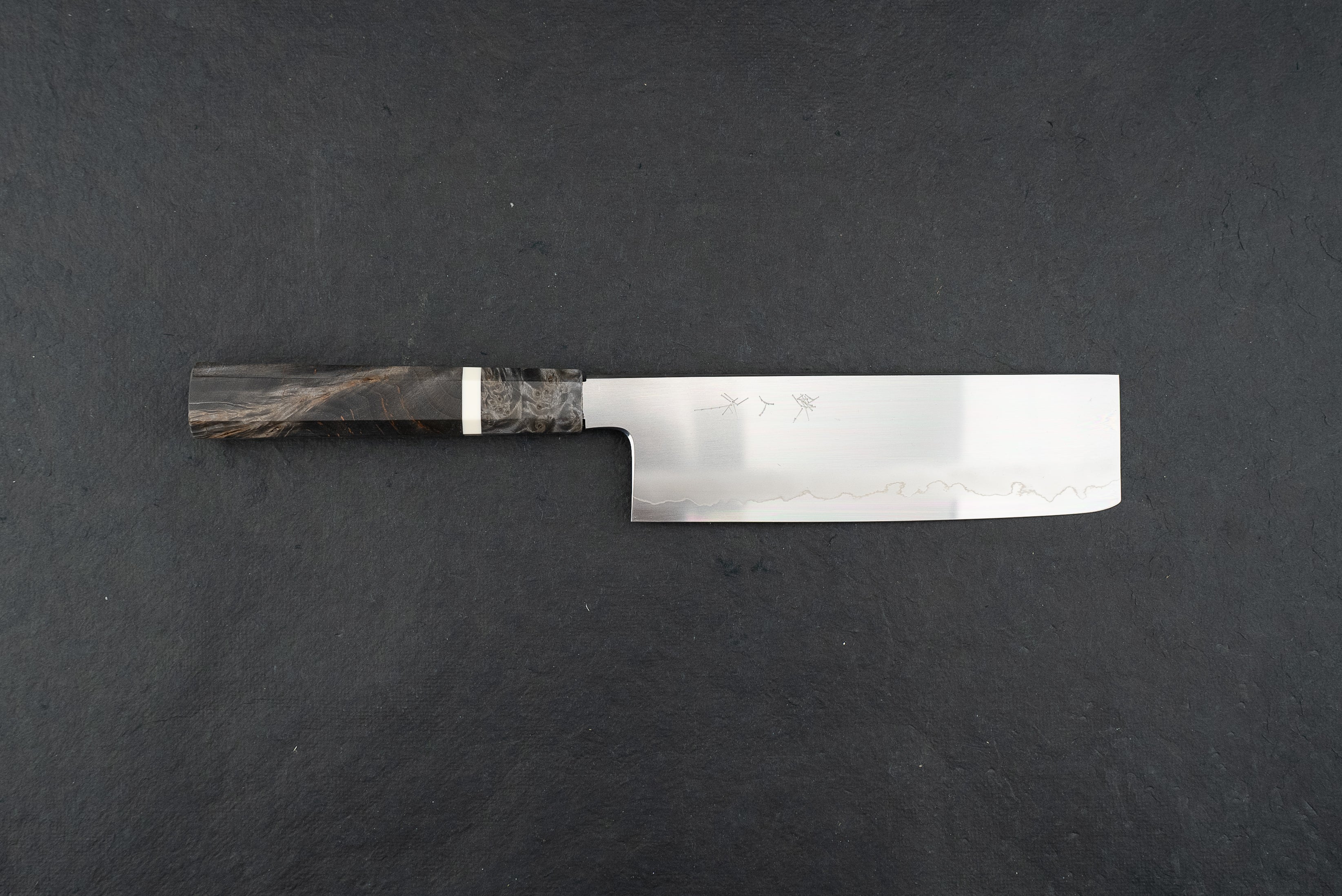 Premium Tetsujin Hamono Ginsan Ukiba Nakiri Knife 180mm - Japanese Chef Knife for Slicing Vegetables, Herbs & Sushi - Perfect for Home Cooks & Professional Chefs
