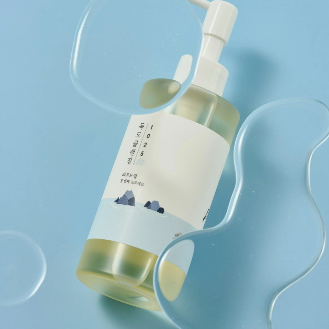 ROUND LAB 1025 Dokdo Cleansing Oil 200ml | Gentle Facial Cleanser for Deep Pore Cleansing & Makeup Removal | Perfect for Daily Skincare Routine & Sensitive Skin Care