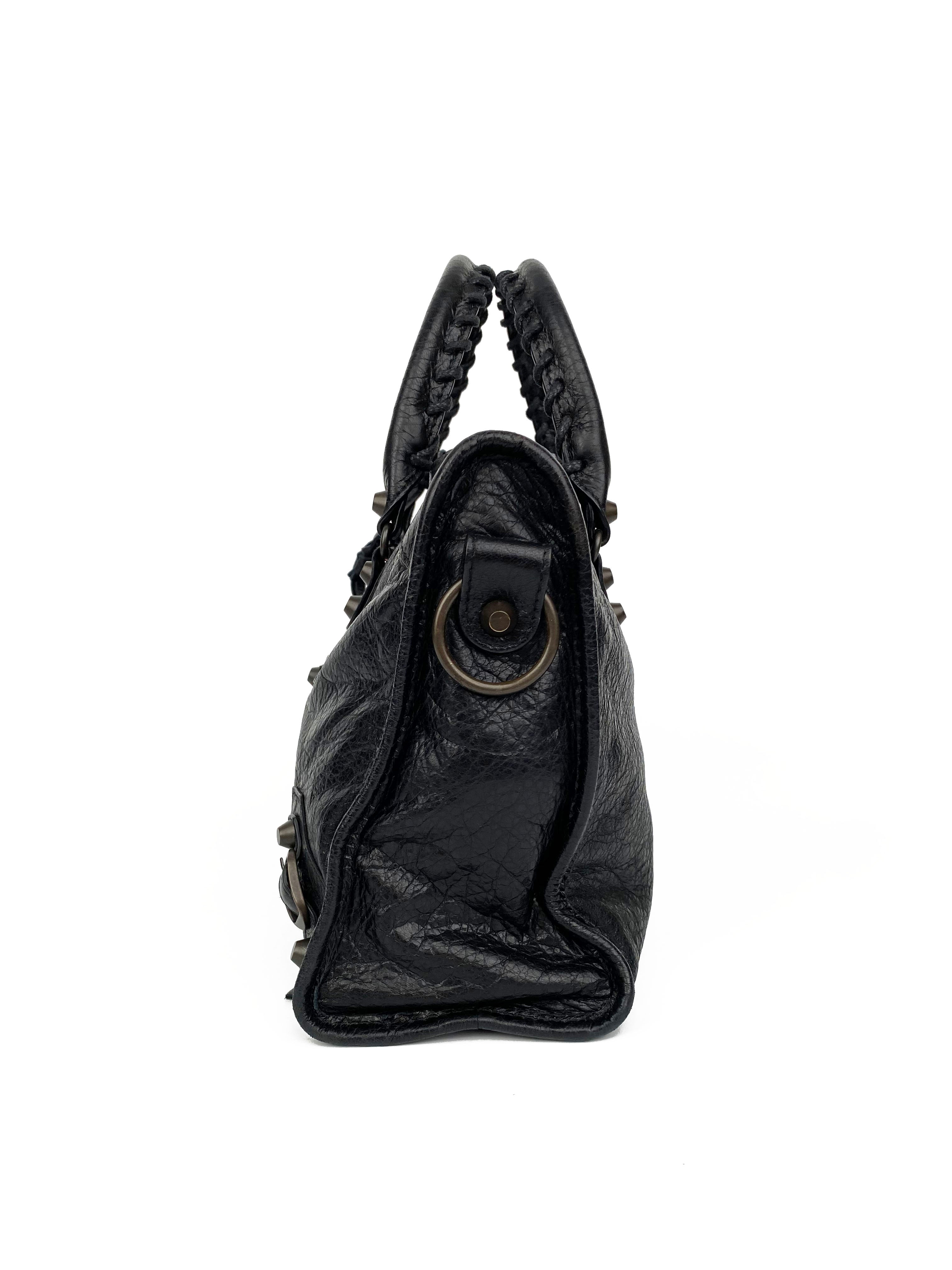 Balenciaga Small Black City Bag - Stylish Crossbody Handbag for Women | Perfect for Everyday Use, Travel & Night Out