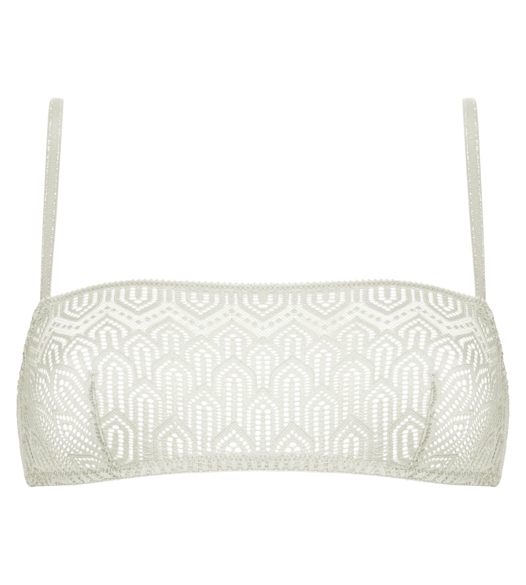 Graphic Lace Bralette Wireless Comfort Bra - Pearl White - Dim Collection | Perfect for Yoga, Lounge & Everyday Wear