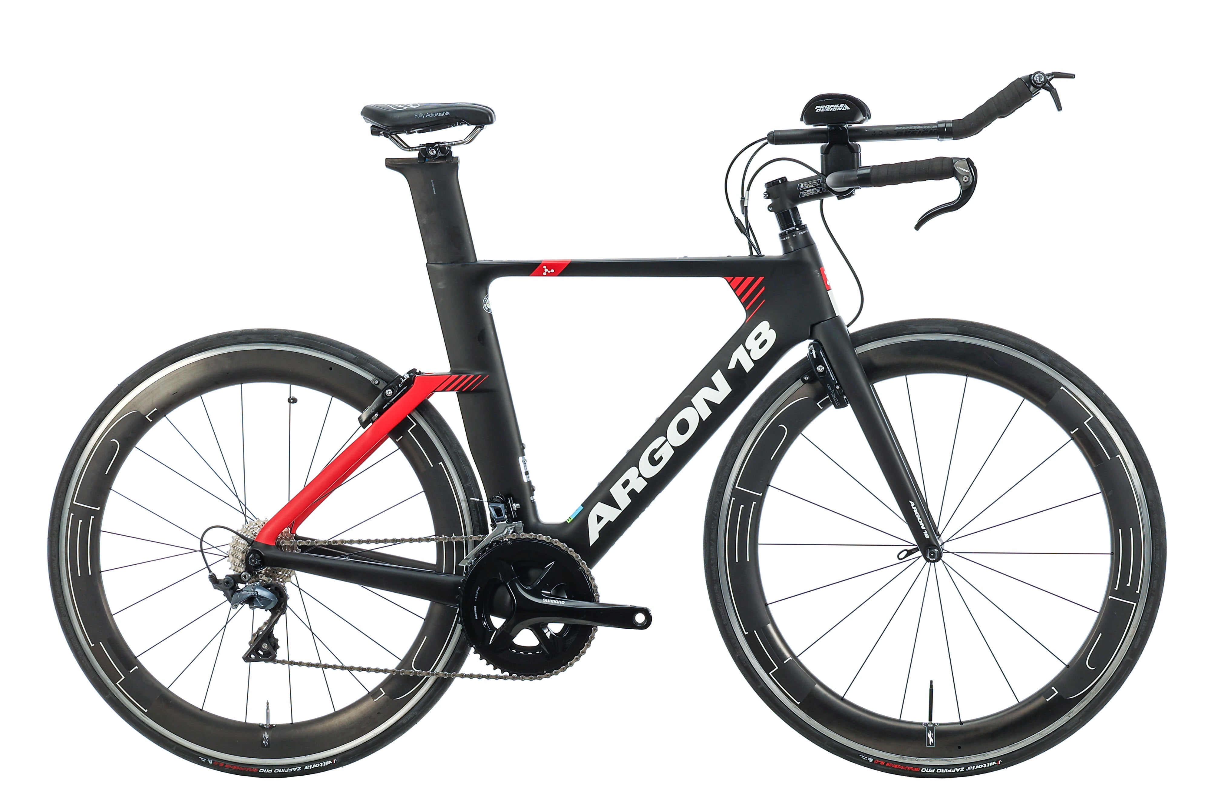Argon 18 E 117 Tri Time Trial Bike 2020 - Medium Size Carbon Road Racing Bicycle for Triathlons & Competitive Cycling