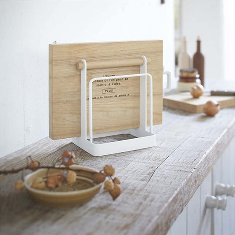 ARHAT ORGANIZERS Wooden Chopping Board Stand - Kitchen Cutting Board Holder for Chopping Boards, Tablets & Books | Space-Saving Kitchen Organizer for Countertop | Perfect for Meal Prep, Cooking & Reading Recipes