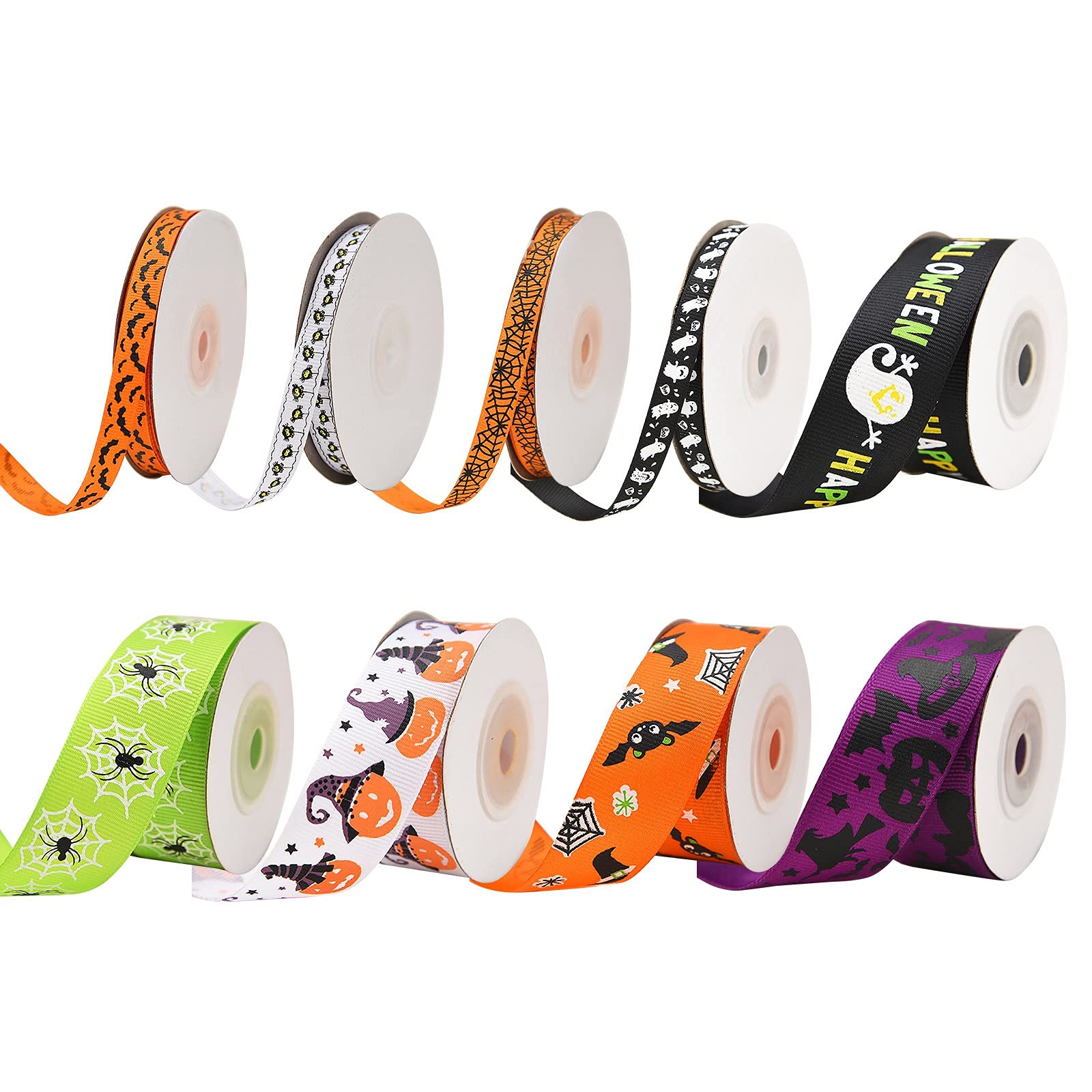 Silk Ribbon for Gifts, Birthday, Halloween, Wedding & Baptism Decor - 1-22cm Wide Fabric Ribbon for Home Decoration, Christmas Tree Ornaments & Glass Ball Decorations | Perfect for Party Favors, Wrapping Presents & Seasonal Crafts